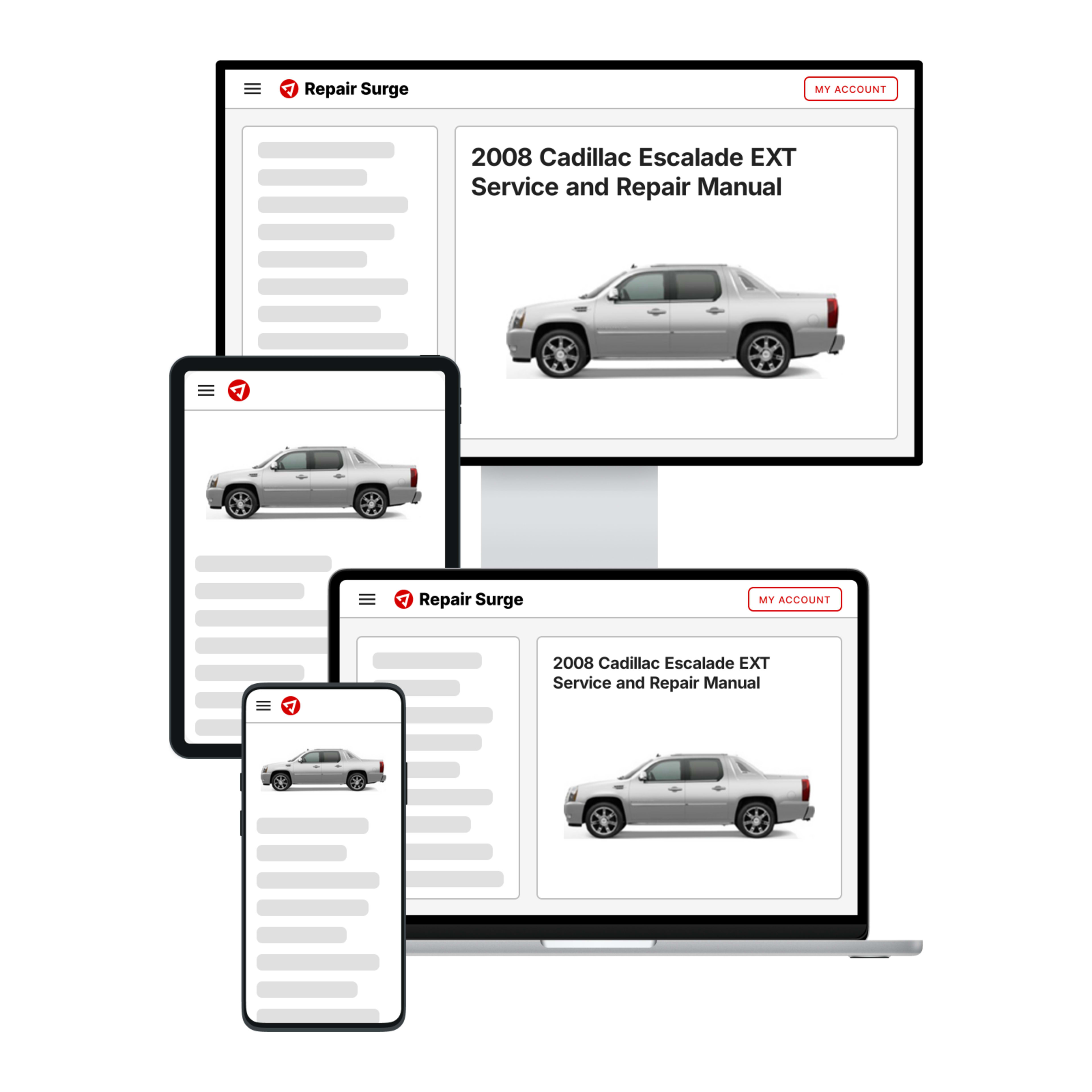 2008 Cadillac Escalade EXT service and repair manual hero image