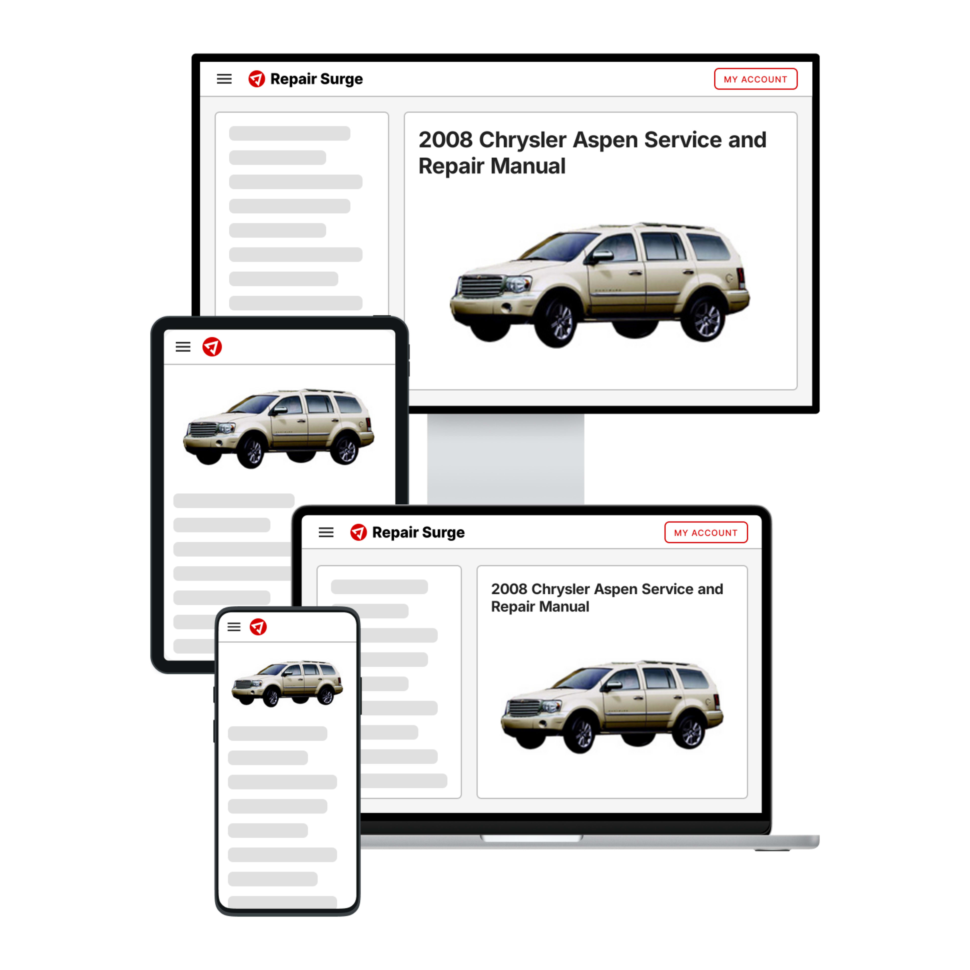 2008 Chrysler Aspen service and repair manual hero image