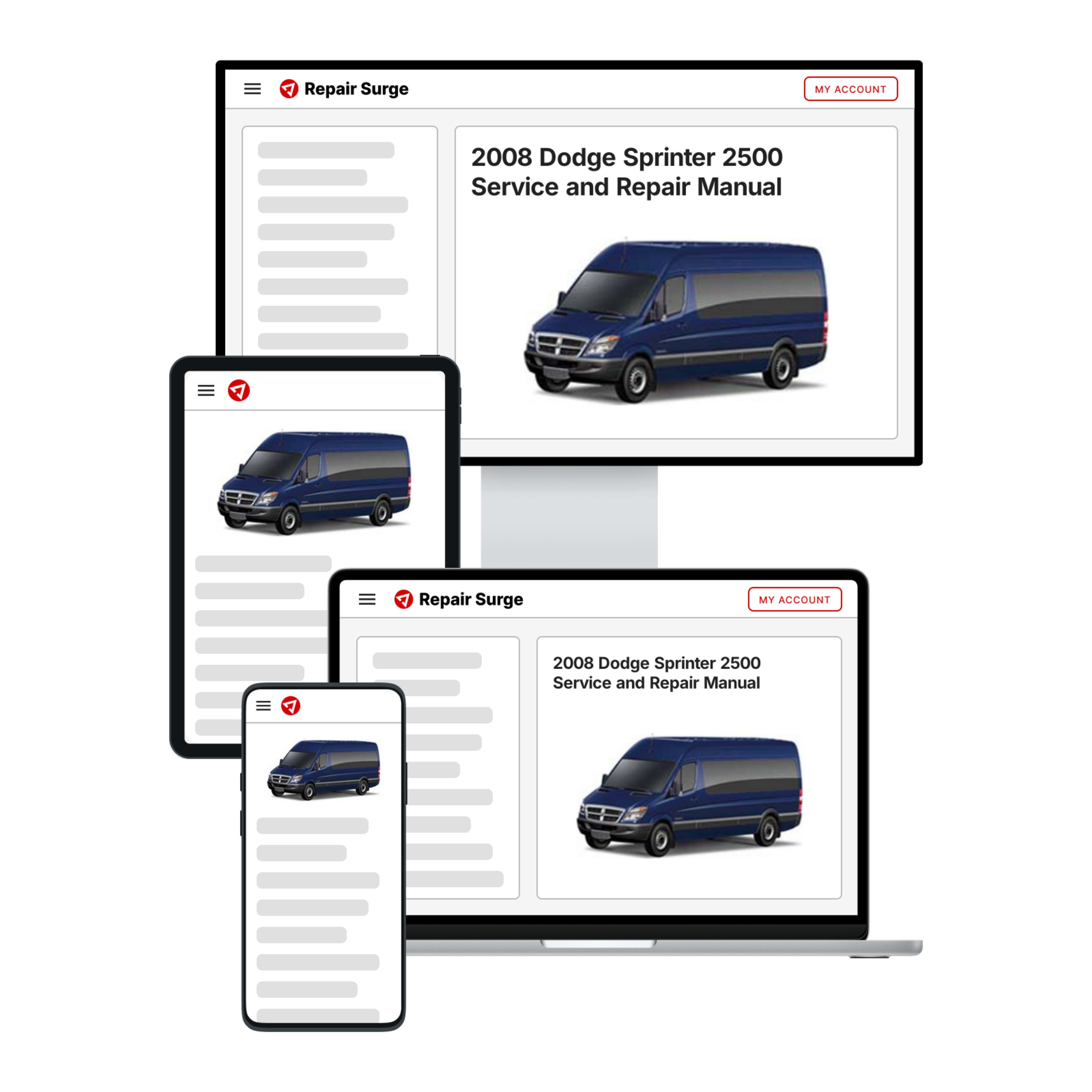 2008 Dodge Sprinter 2500 service and repair manual hero image