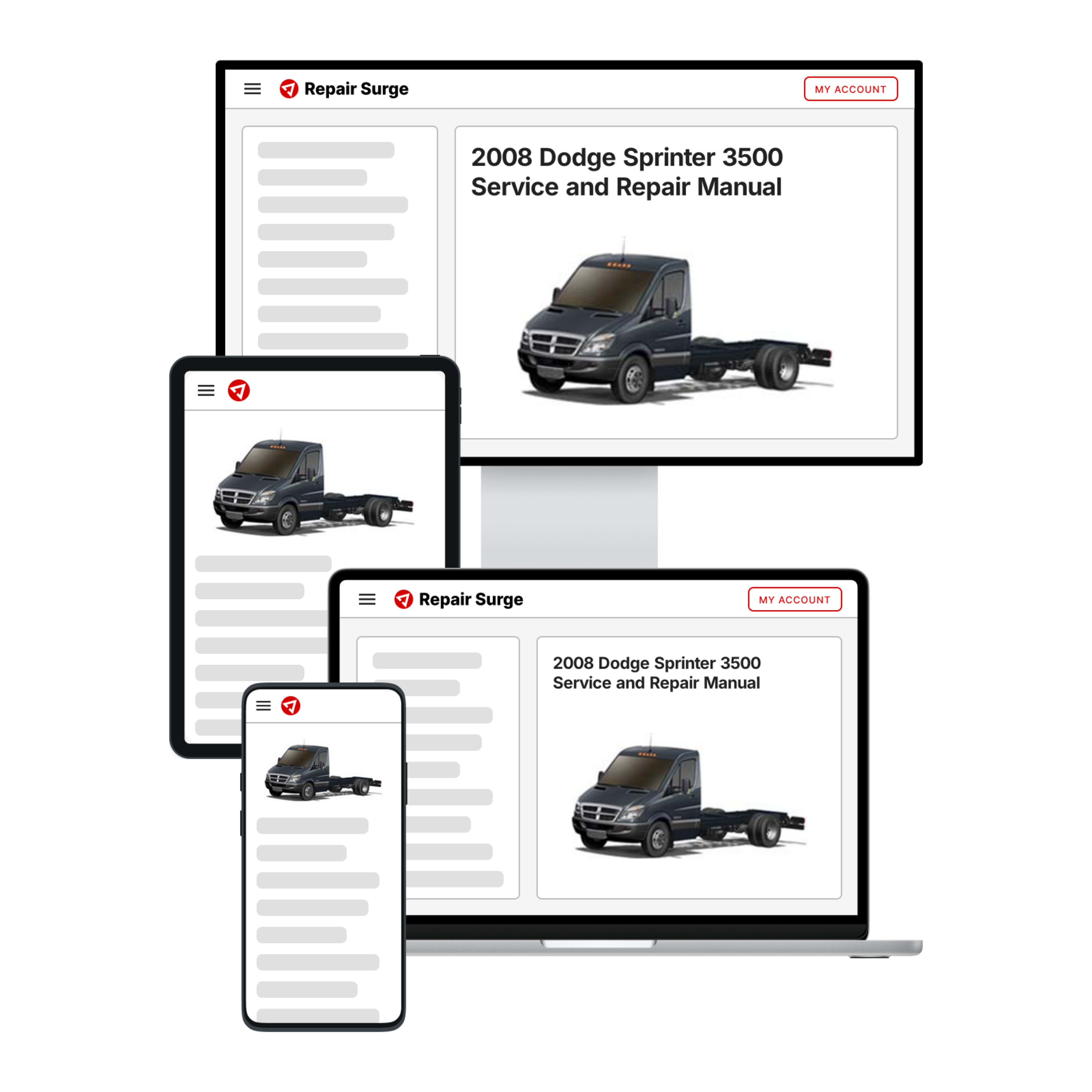 2008 Dodge Sprinter 3500 service and repair manual hero image