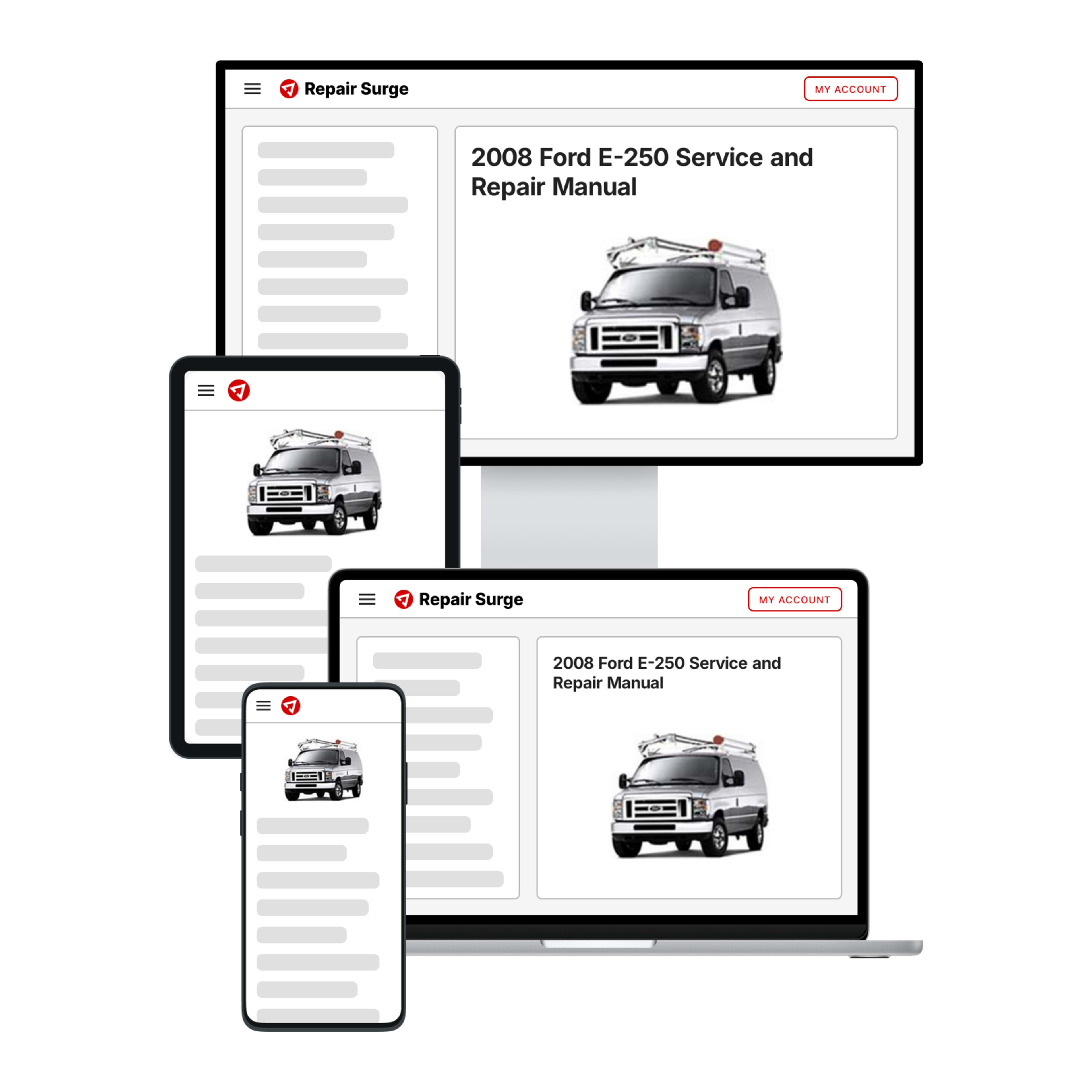 2008 Ford E-250 service and repair manual hero image