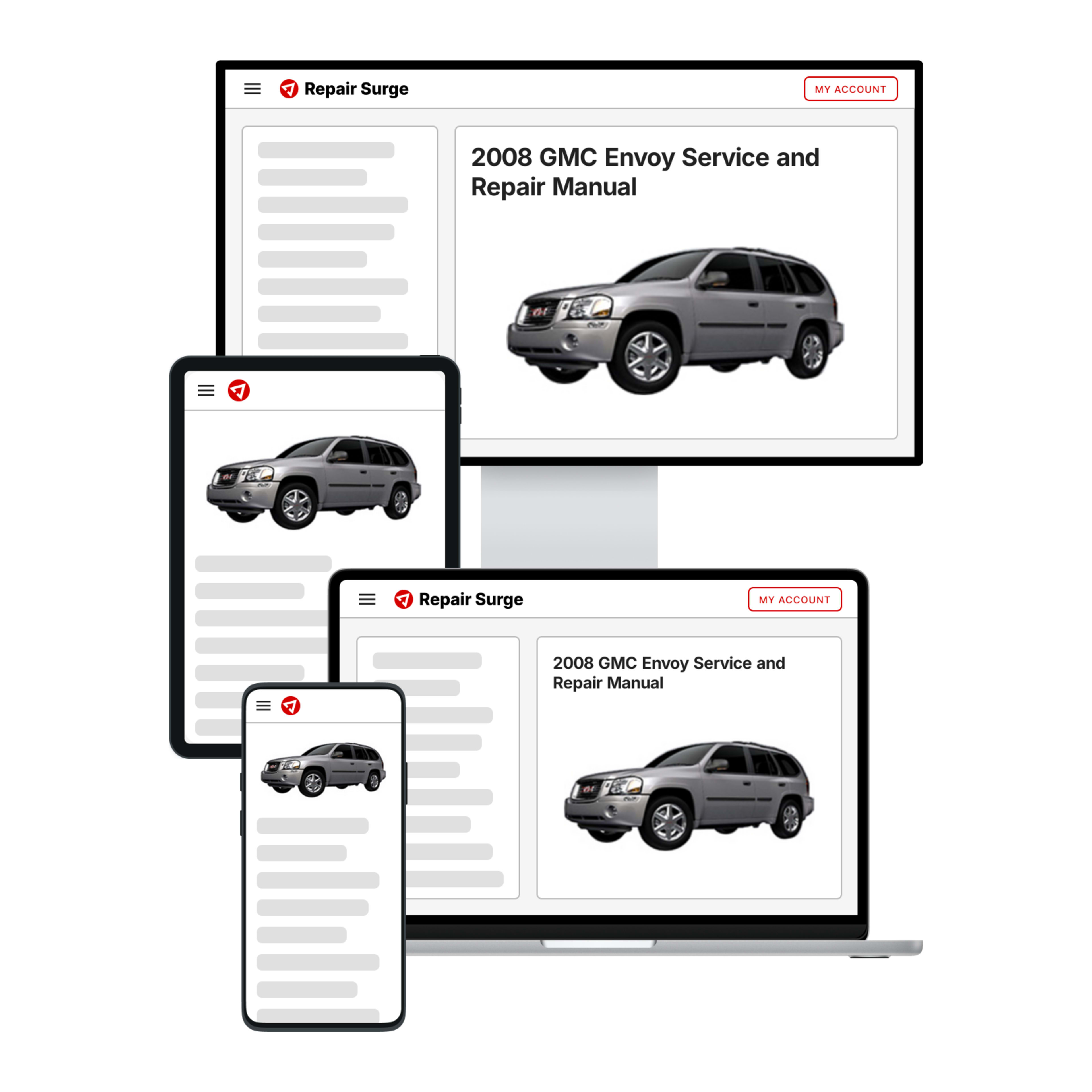 2008 GMC Envoy service and repair manual hero image