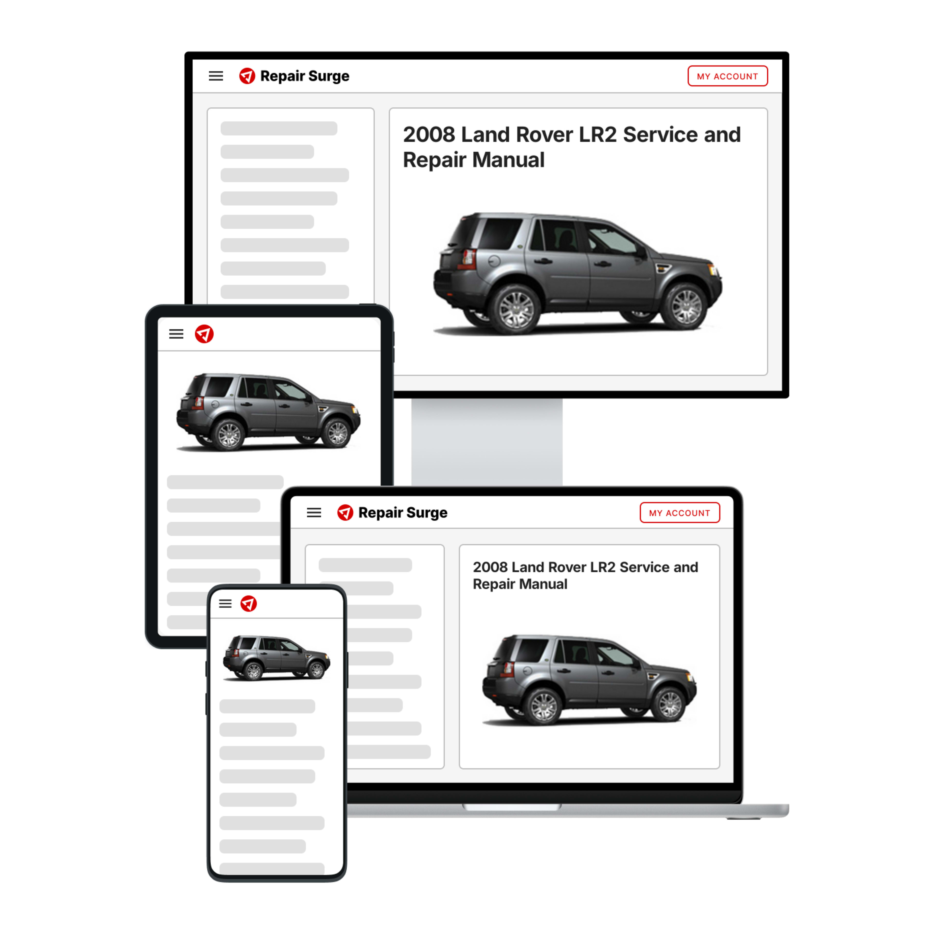 2008 Land Rover LR2 service and repair manual hero image