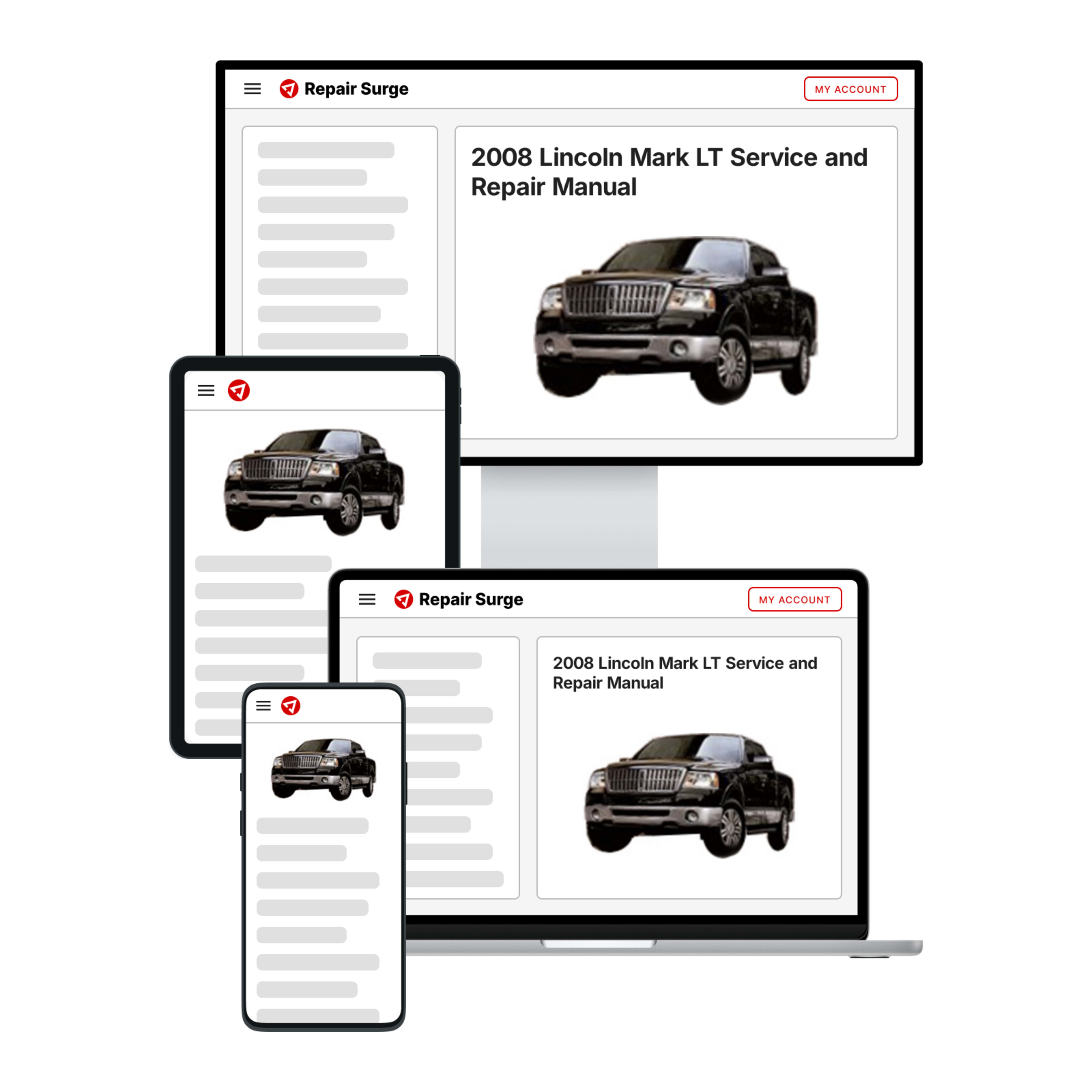 2008 Lincoln Mark LT service and repair manual hero image