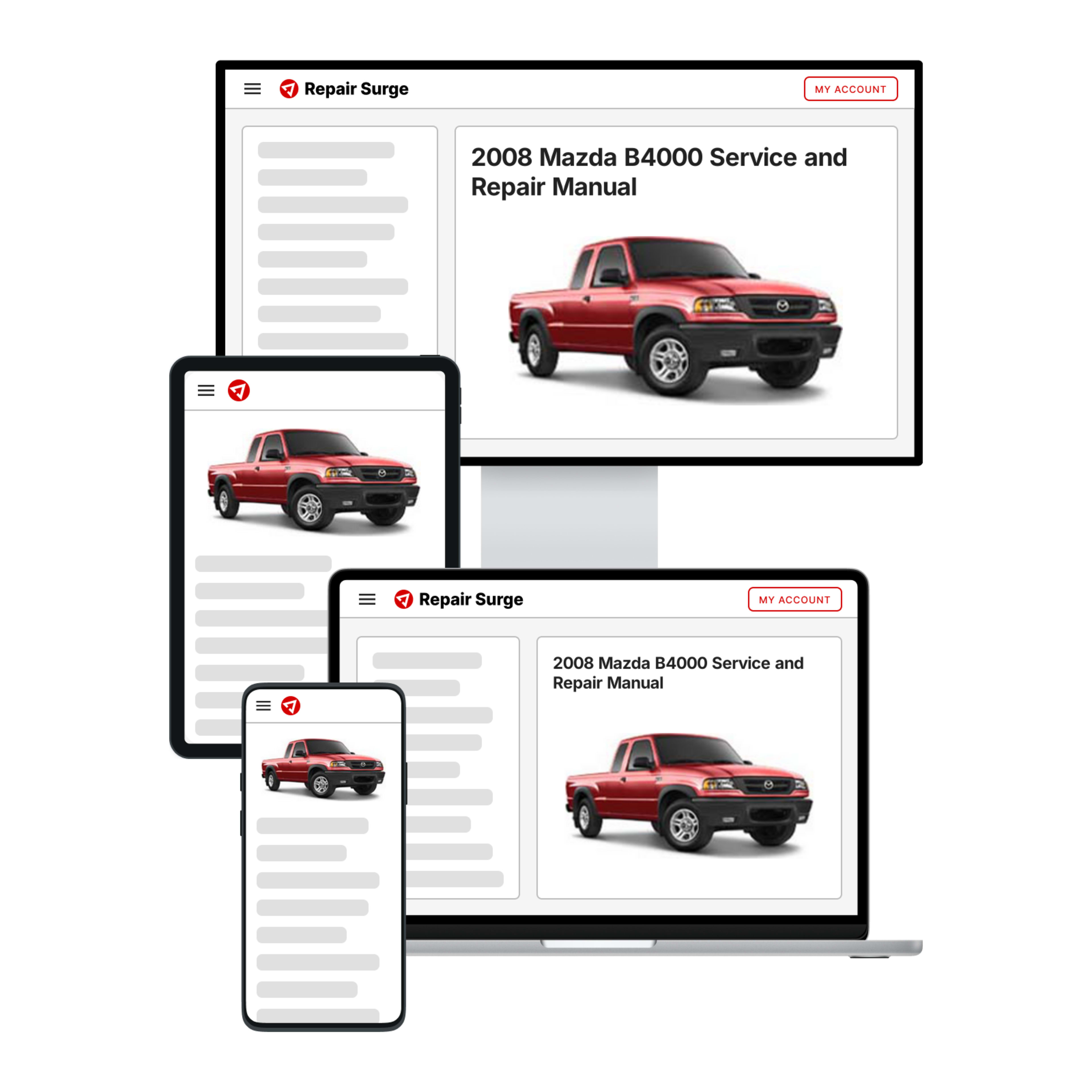 2008 Mazda B4000 service and repair manual hero image