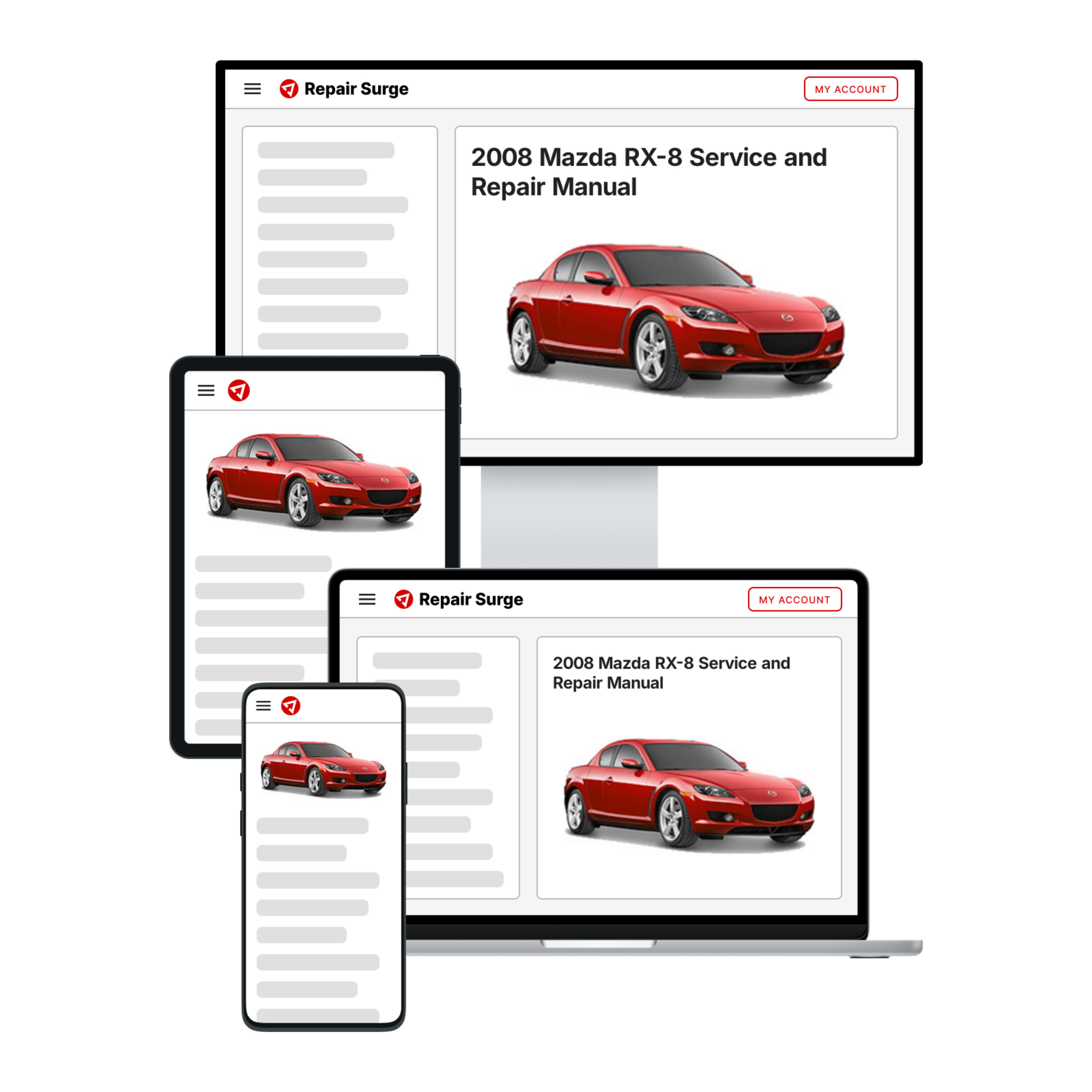 2008 Mazda RX-8 service and repair manual hero image