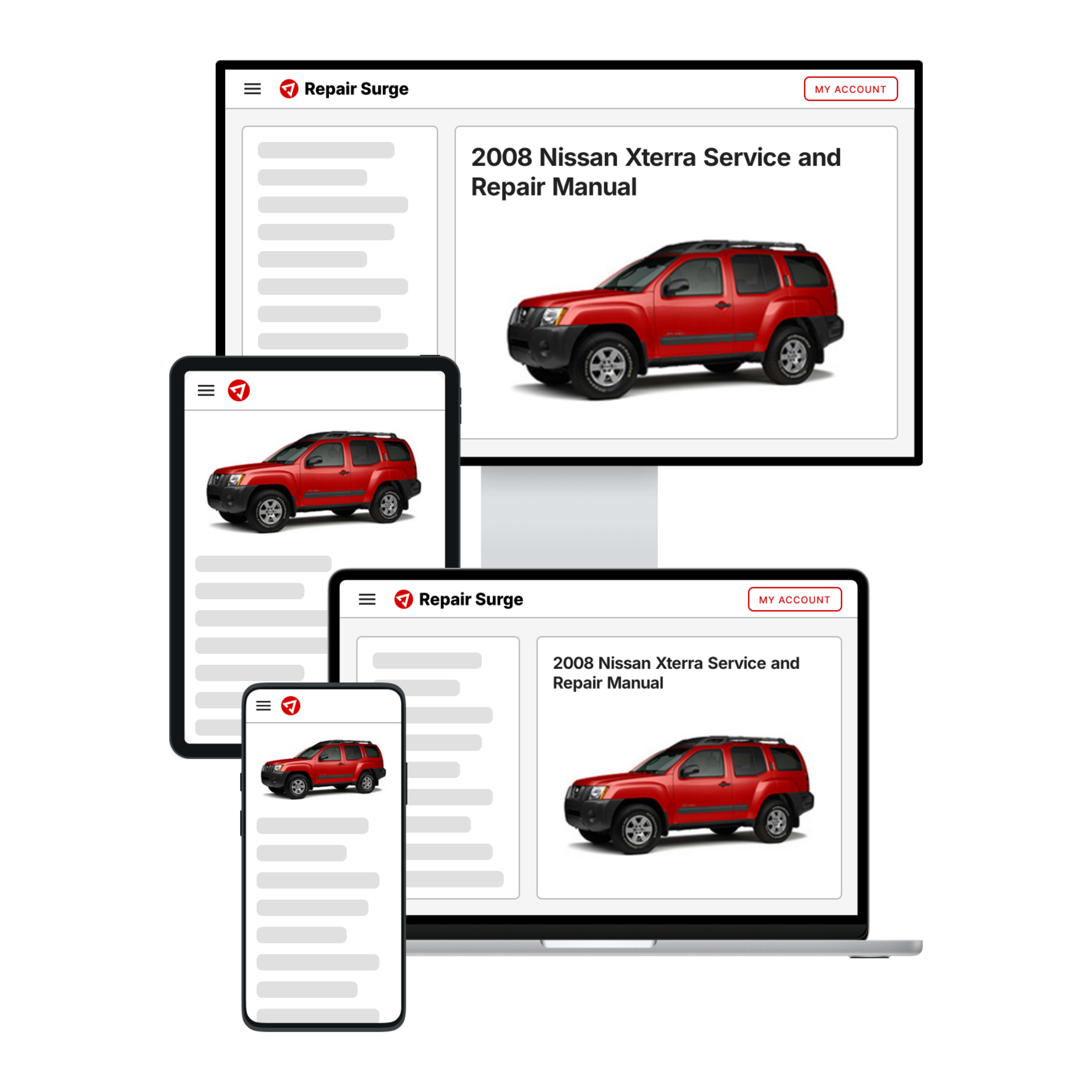2008 Nissan Xterra service and repair manual hero image