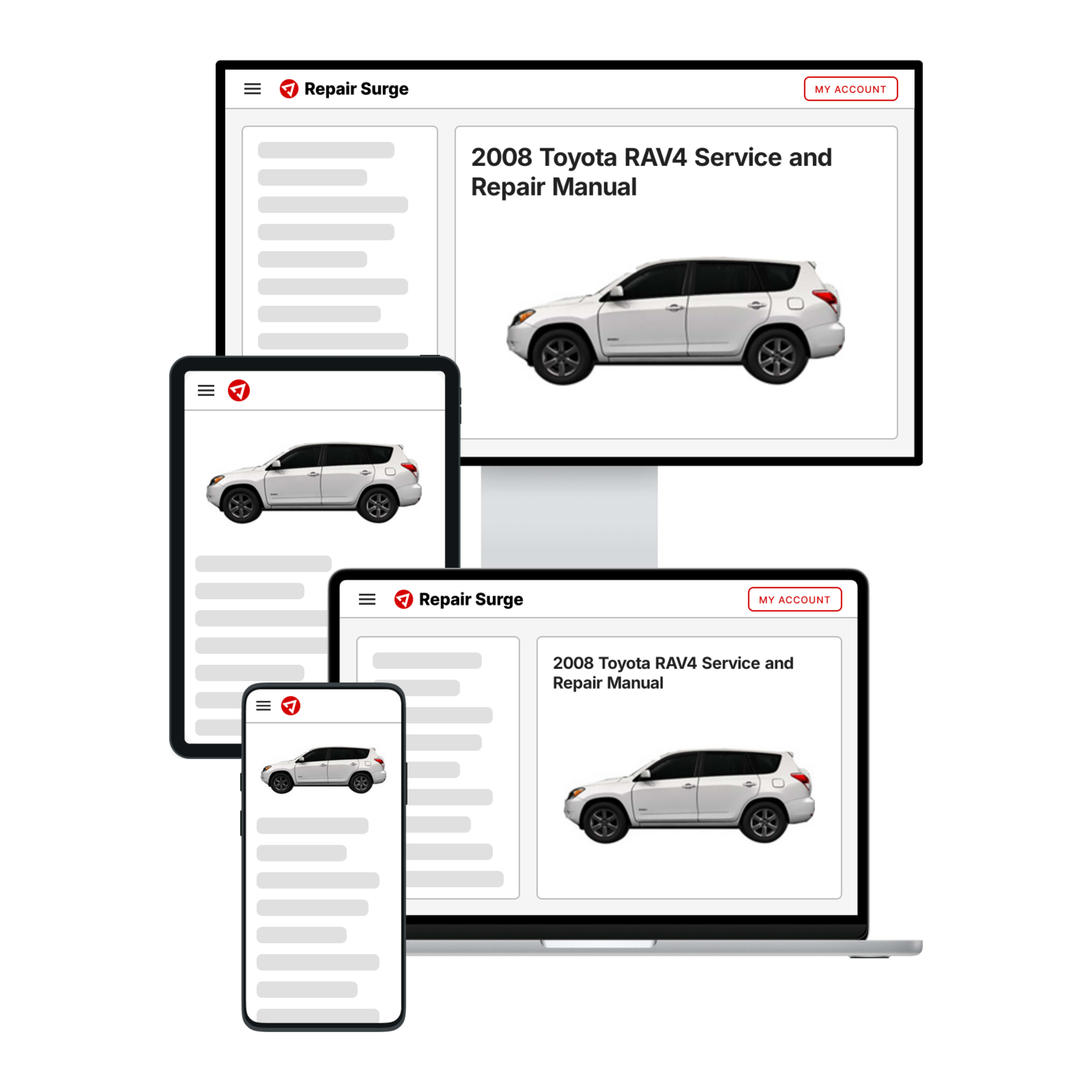2008 Toyota RAV4 service and repair manual hero image