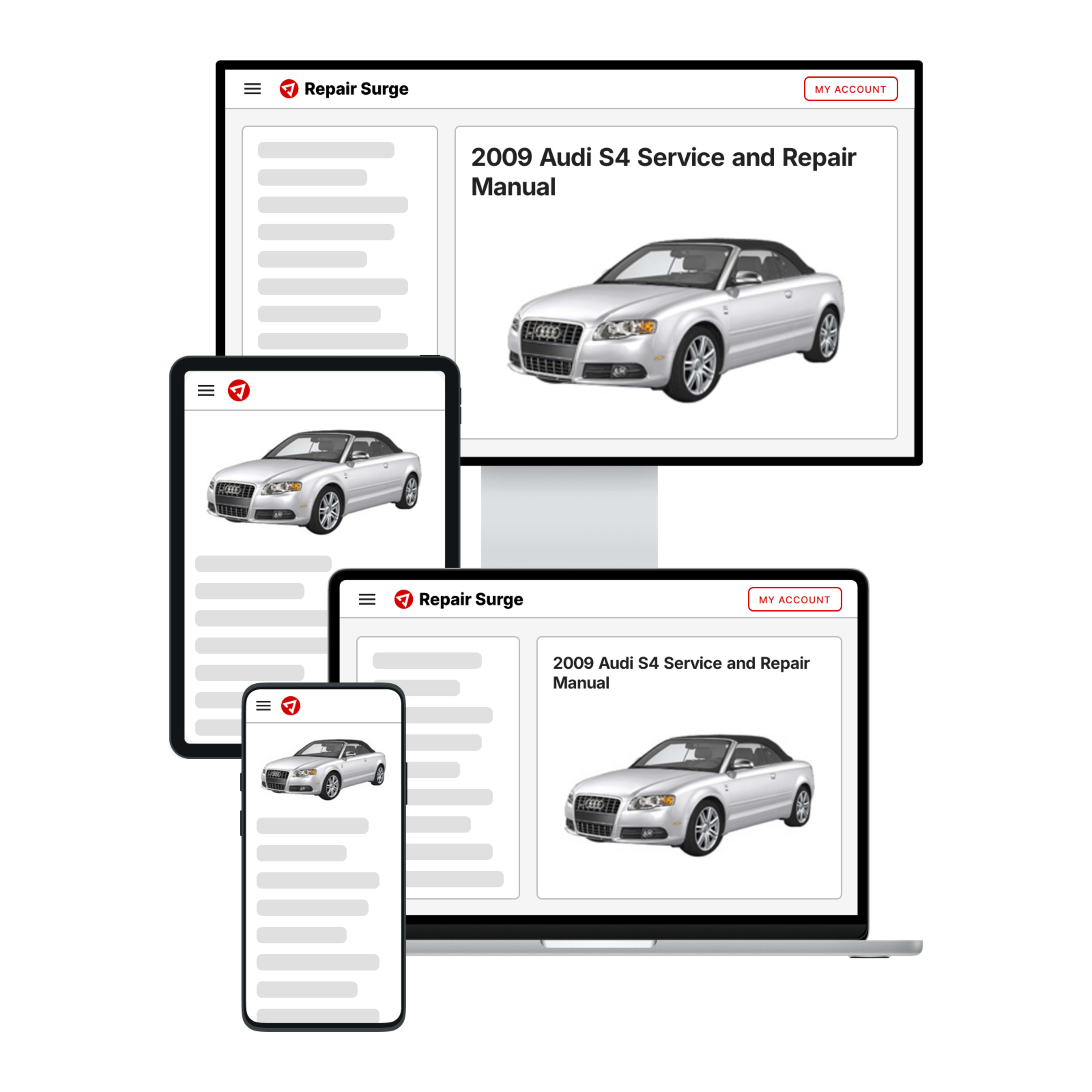 2009 Audi S4 service and repair manual hero image
