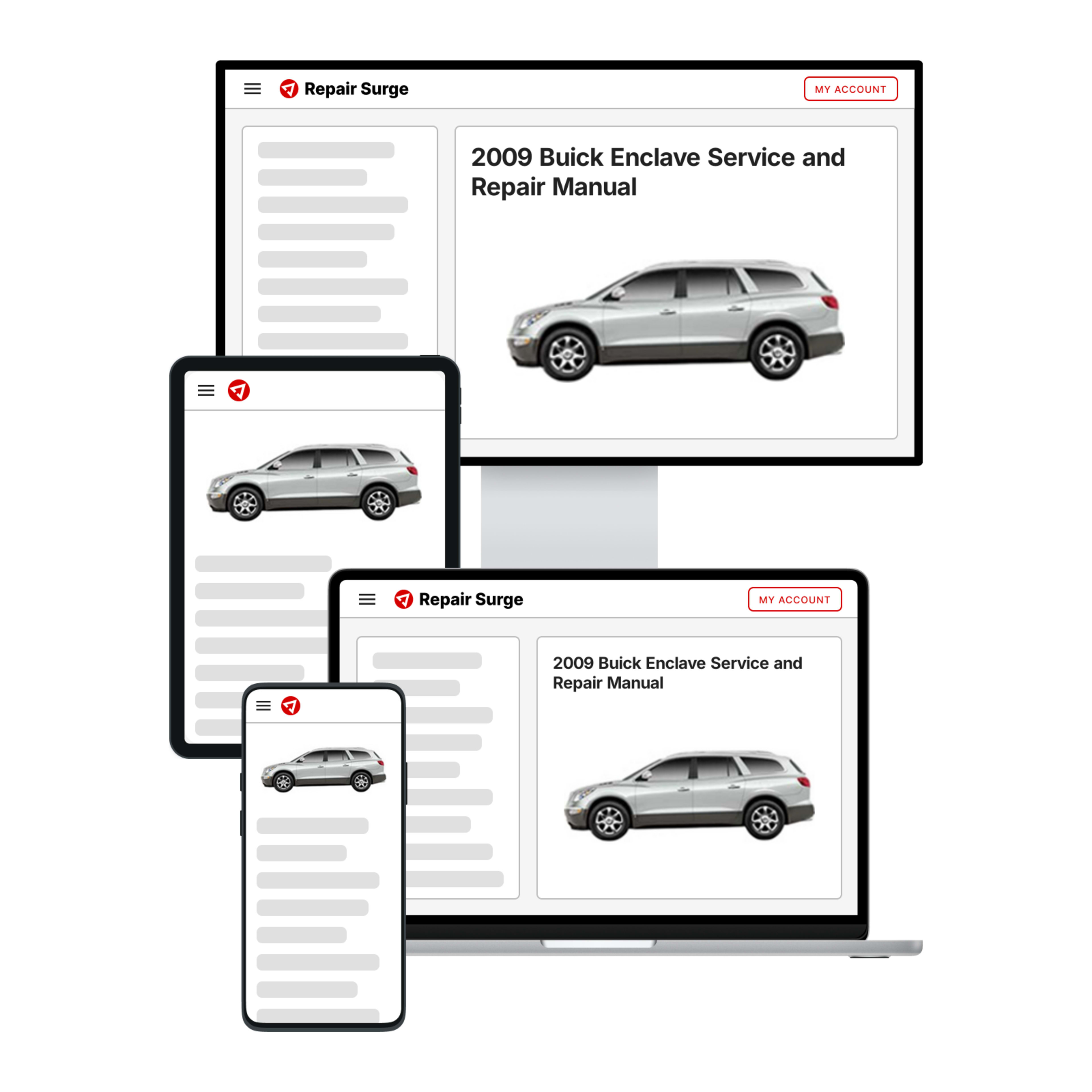 2009 Buick Enclave service and repair manual hero image