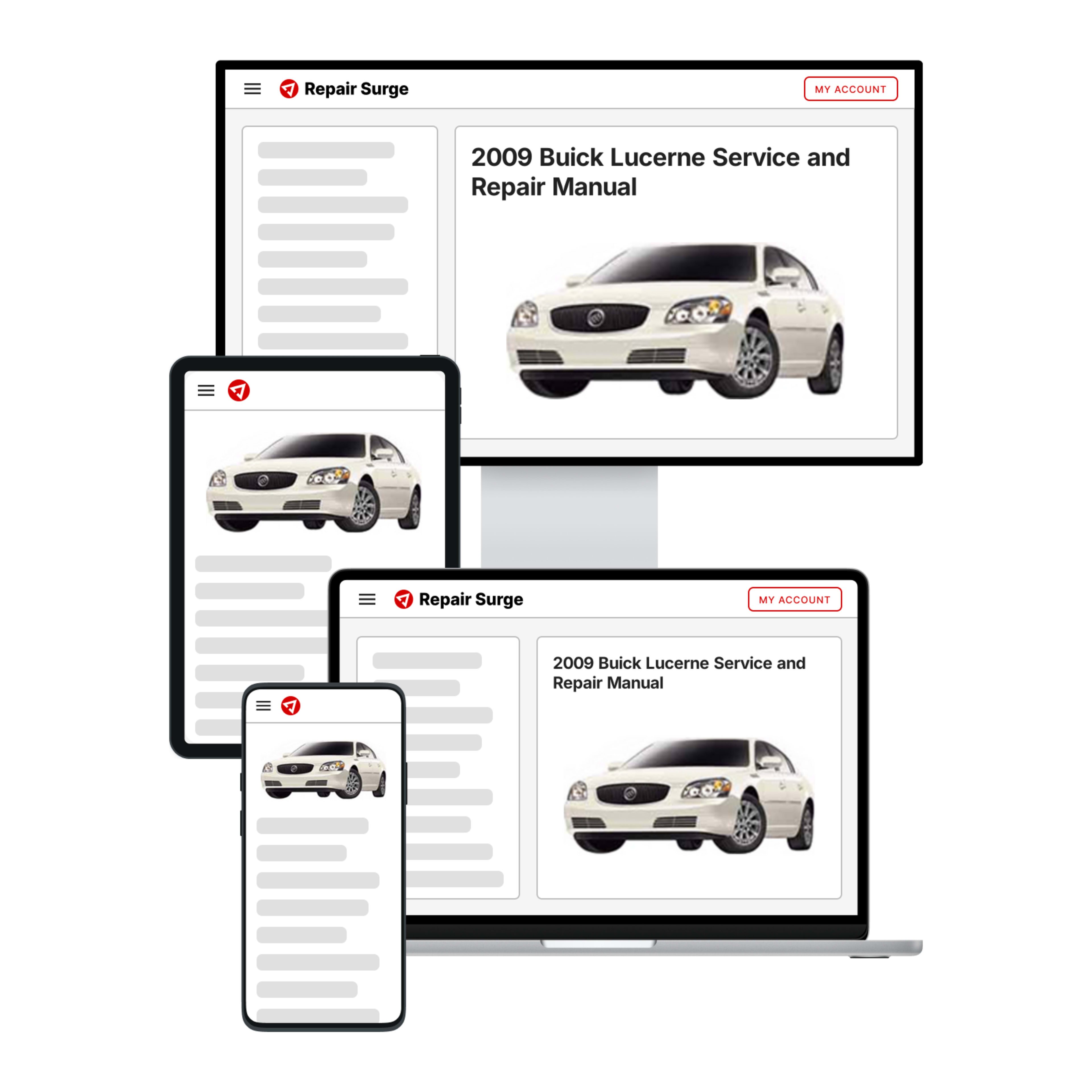 2009 Buick Lucerne service and repair manual hero image