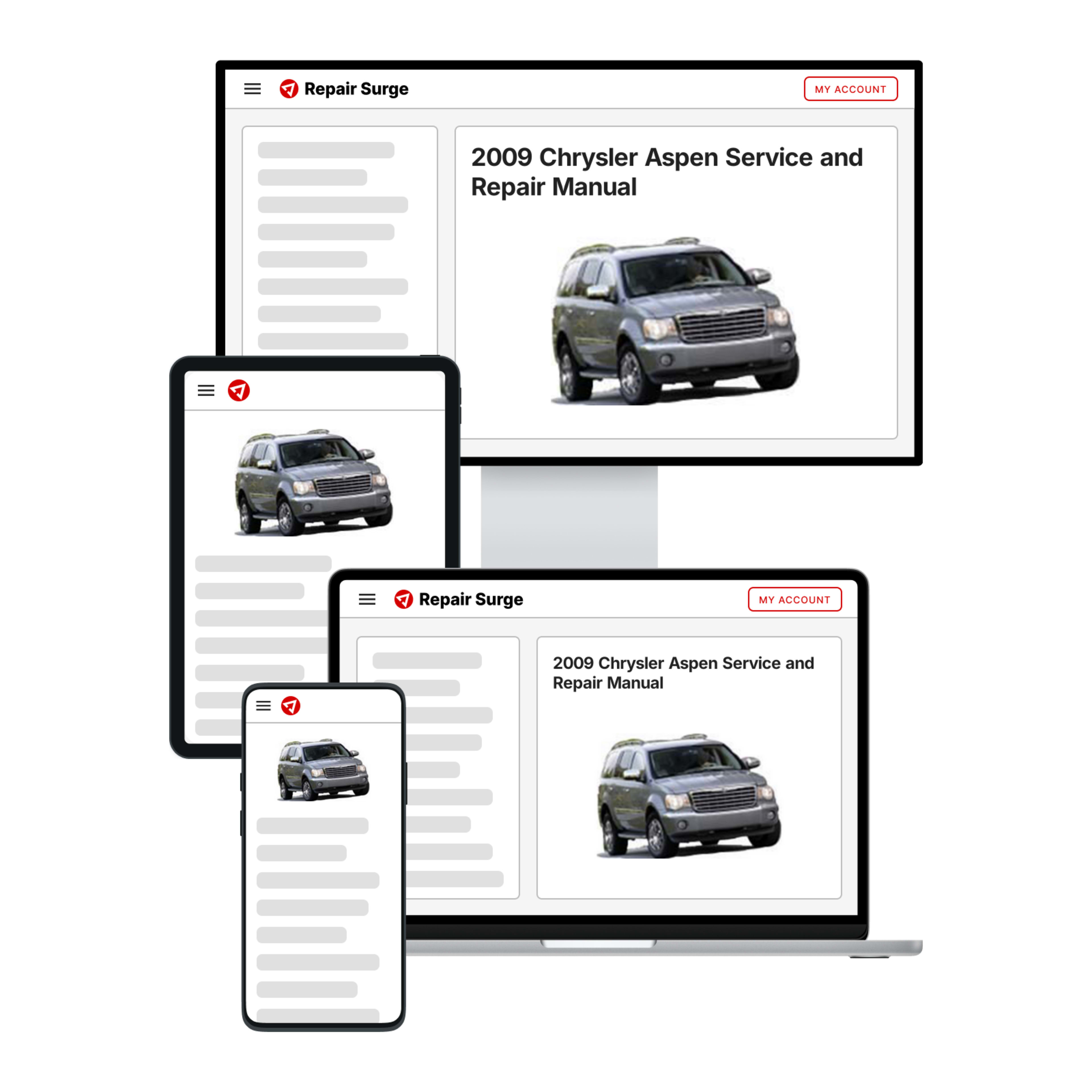 2009 Chrysler Aspen service and repair manual hero image