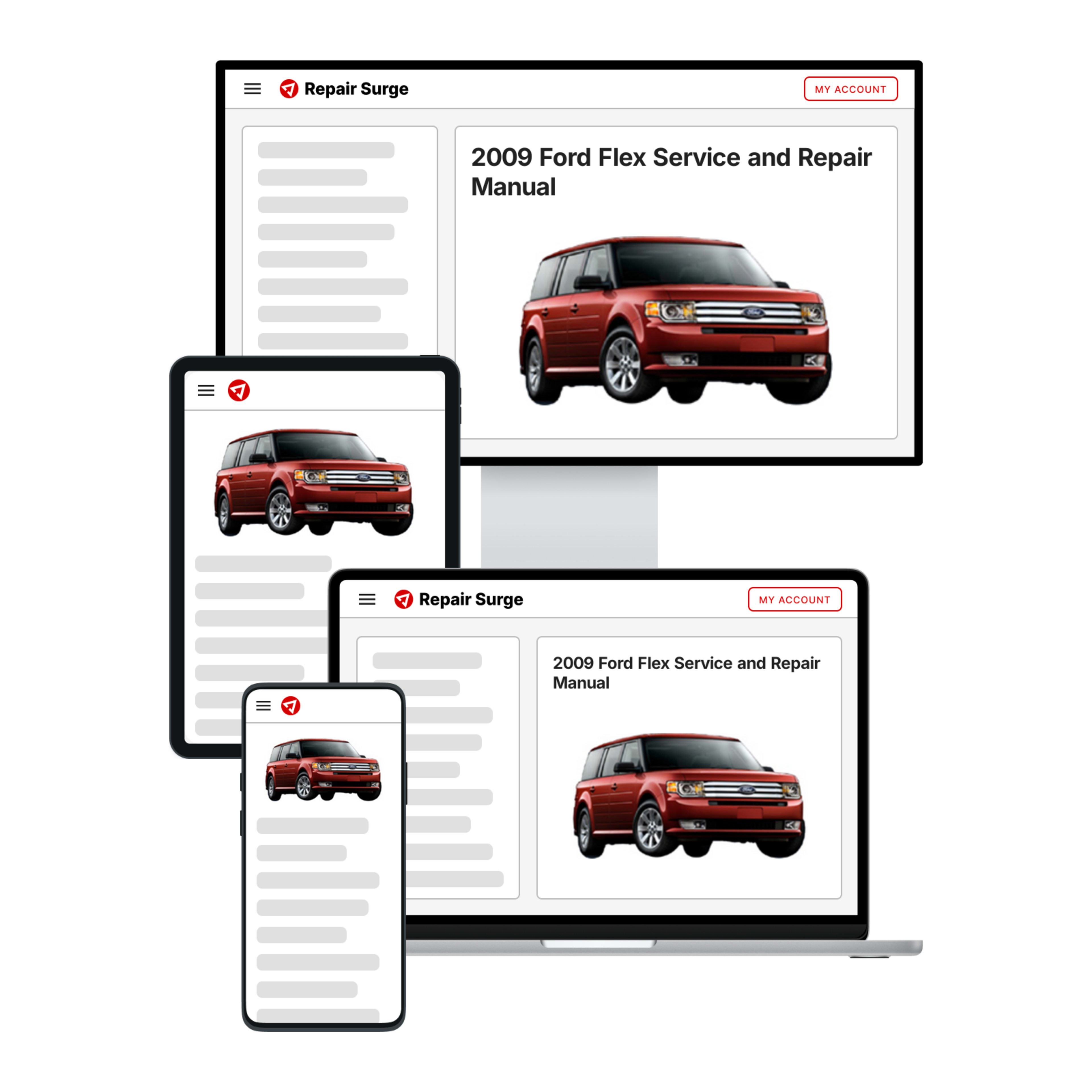 2009 Ford Flex service and repair manual hero image
