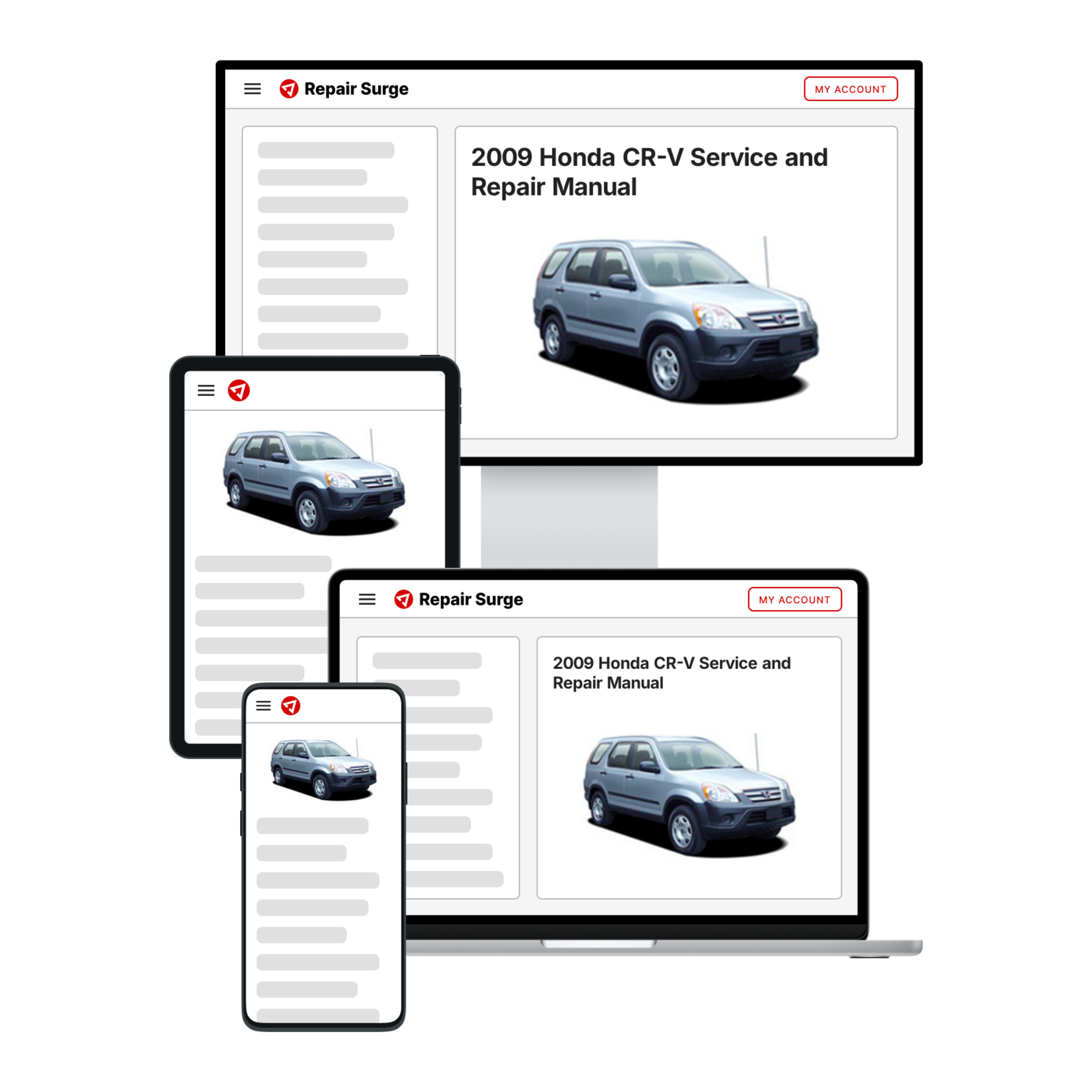 2009 Honda CR-V service and repair manual hero image