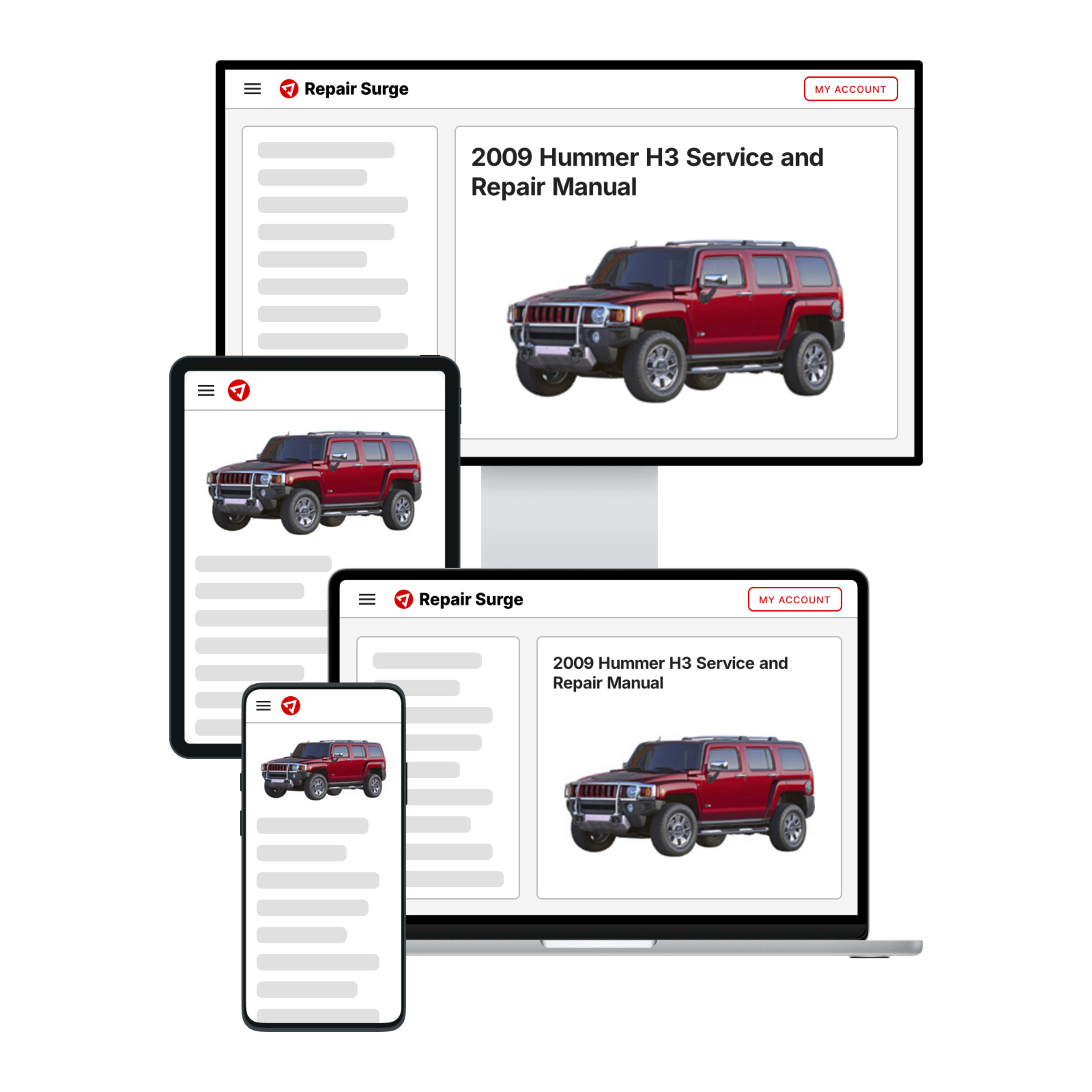 2009 Hummer H3 service and repair manual hero image