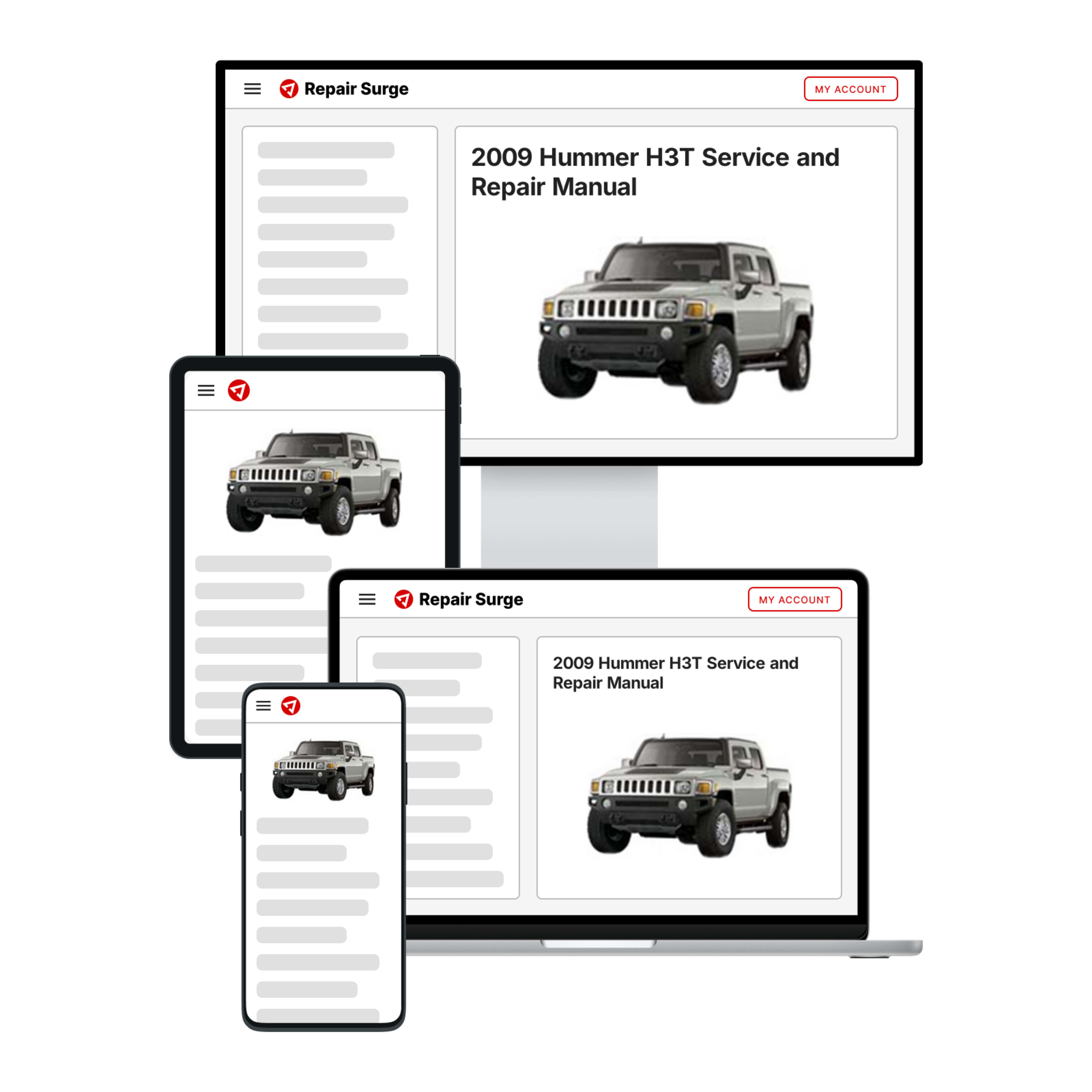 2009 Hummer H3T service and repair manual hero image