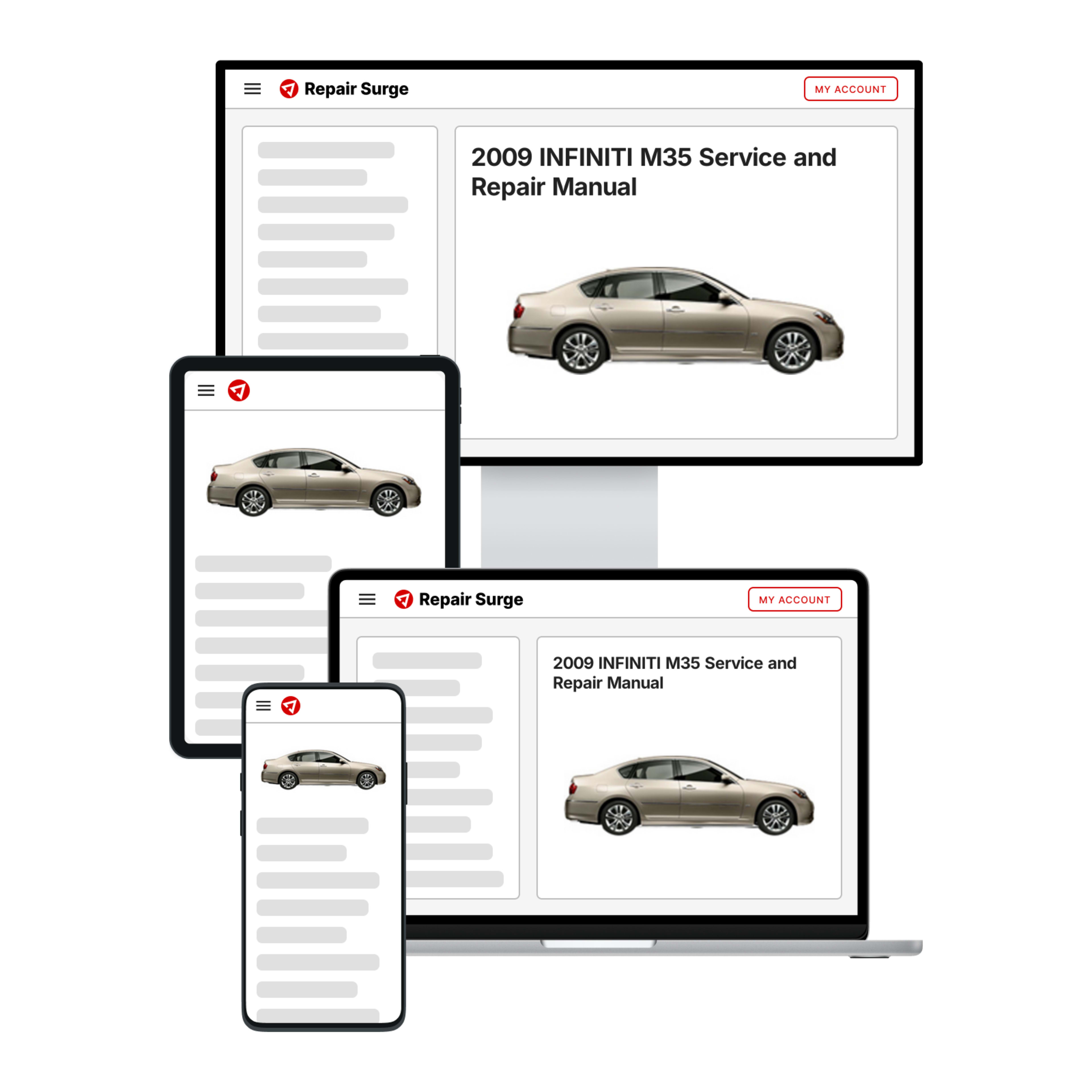 2009 INFINITI M35 service and repair manual hero image