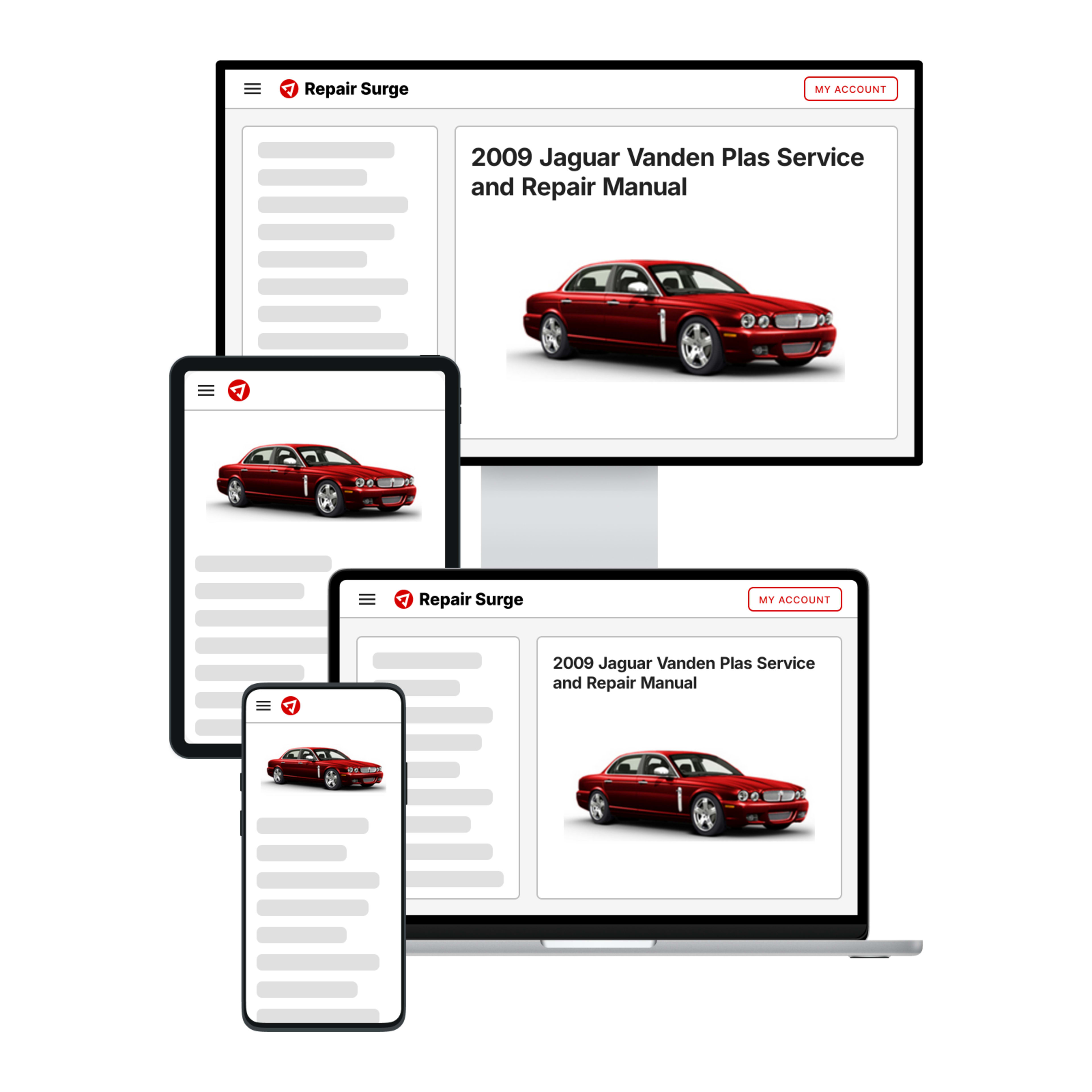 2009 Jaguar Vanden Plas service and repair manual hero image