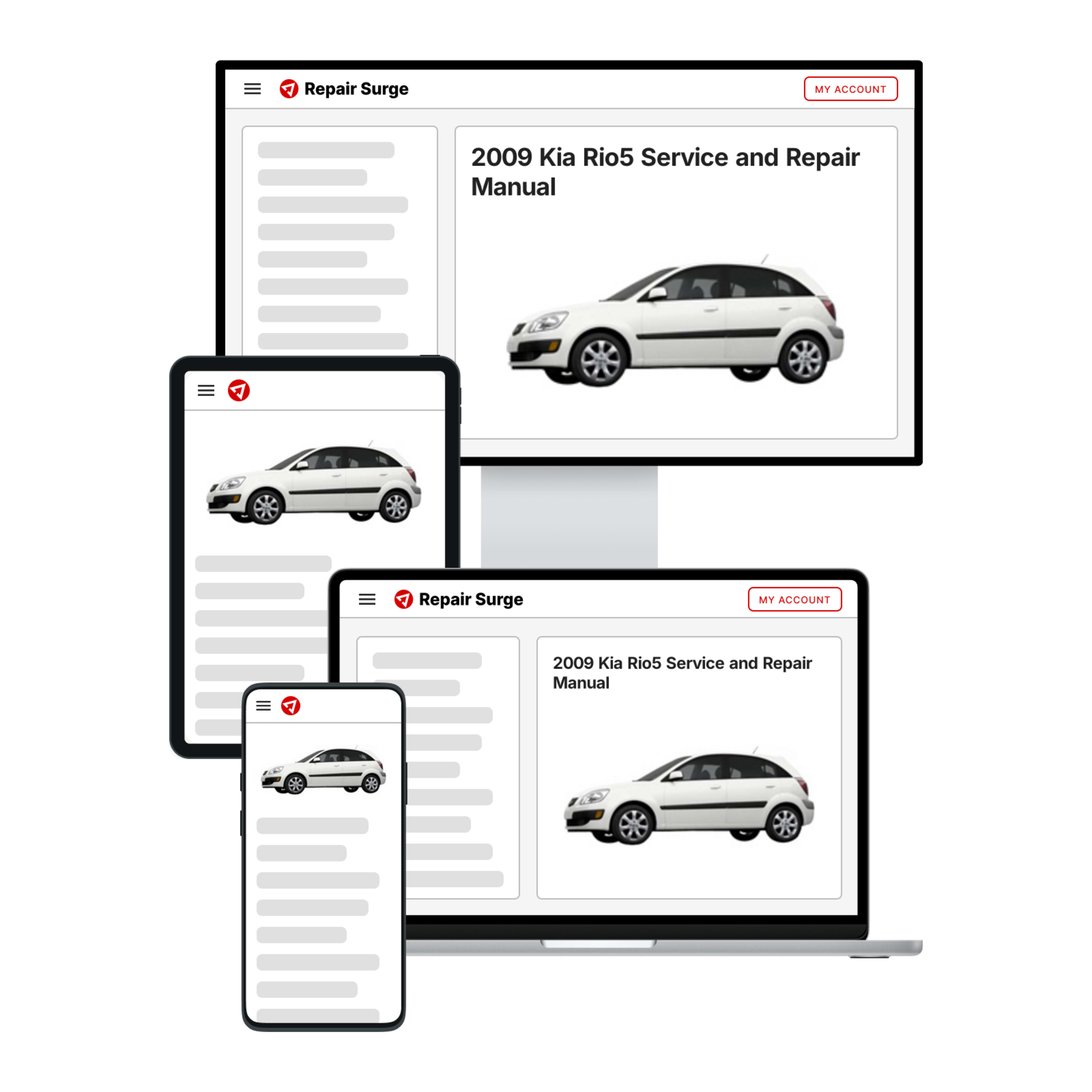 2009 Kia Rio5 service and repair manual hero image