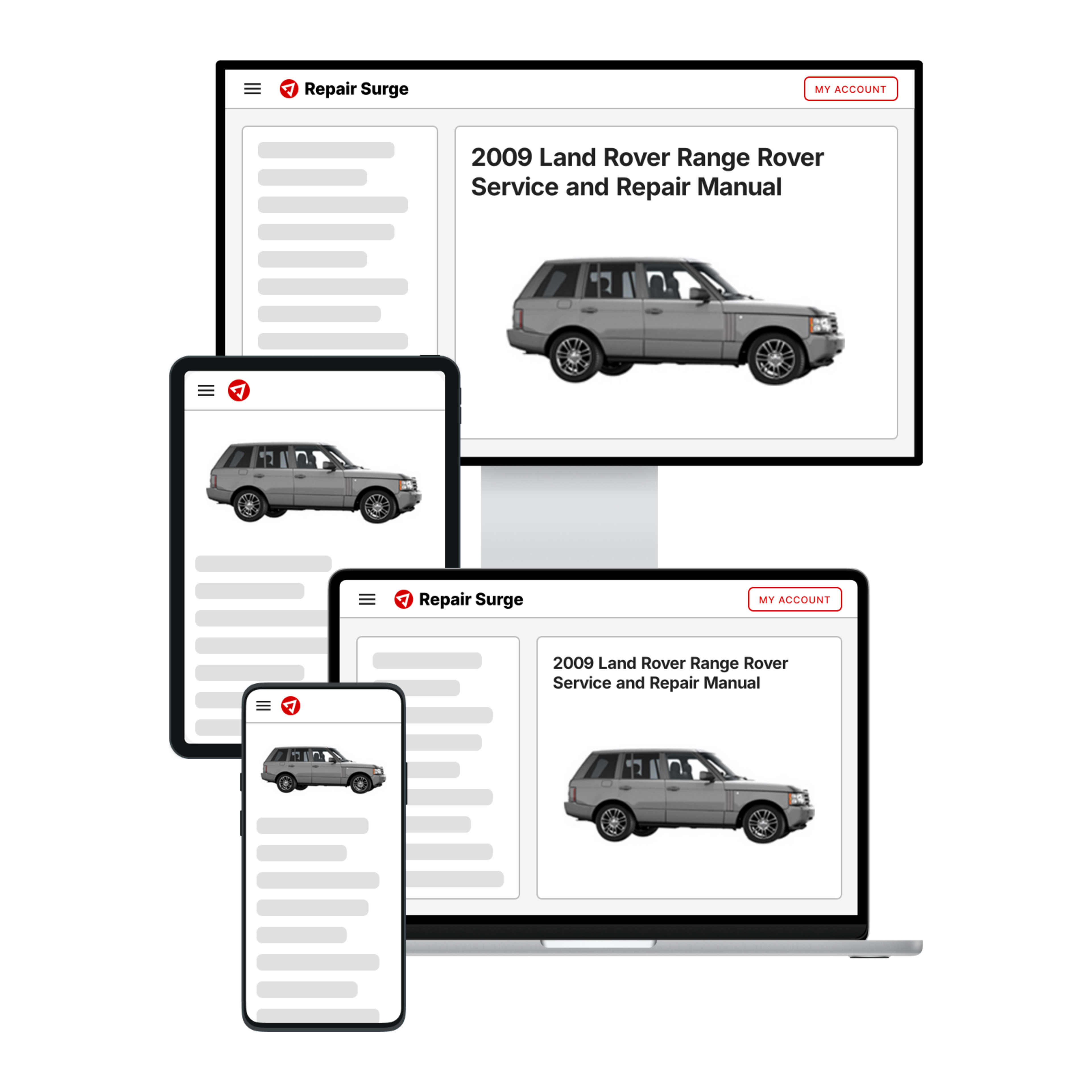 2009 Land Rover Range Rover service and repair manual hero image