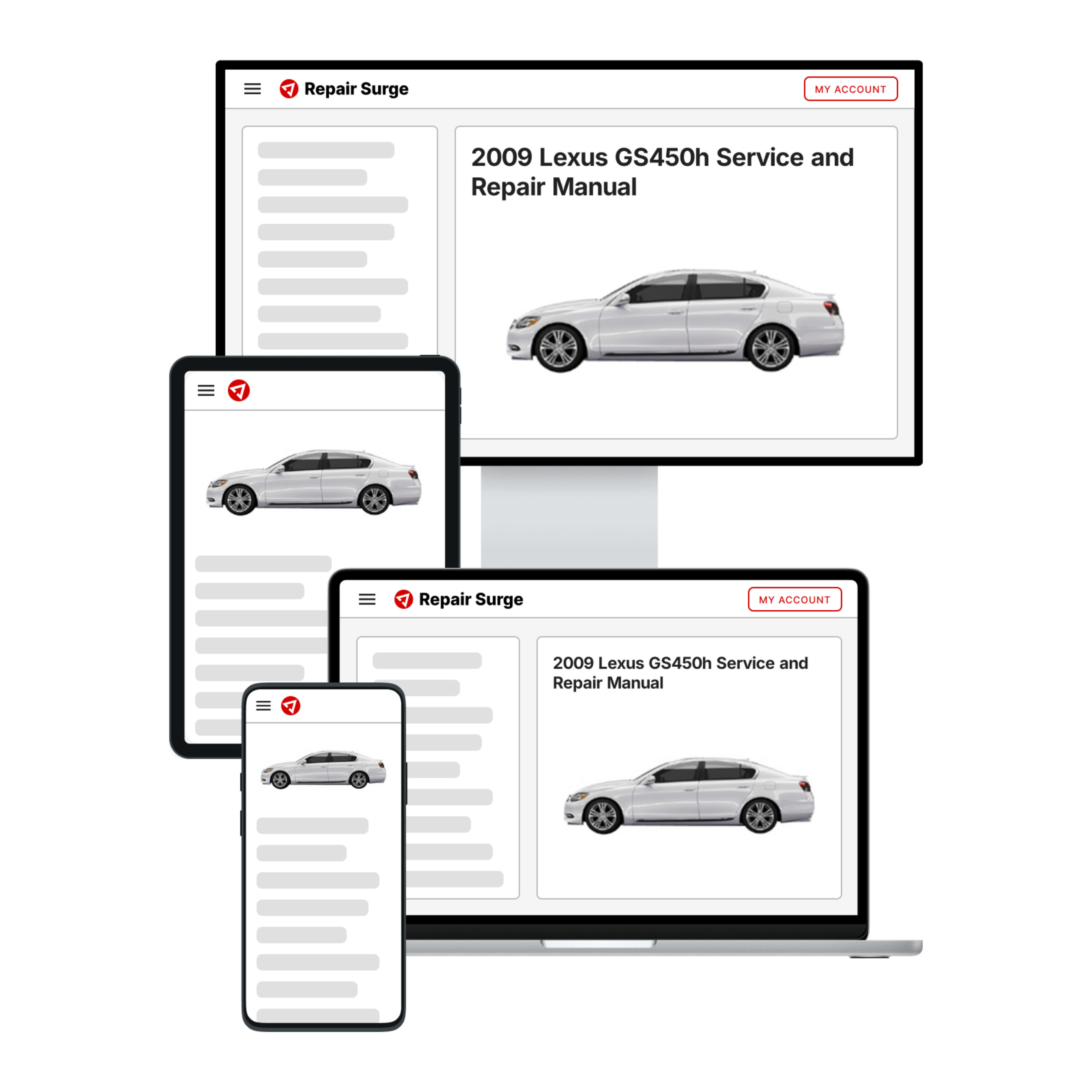2009 Lexus GS450h service and repair manual hero image