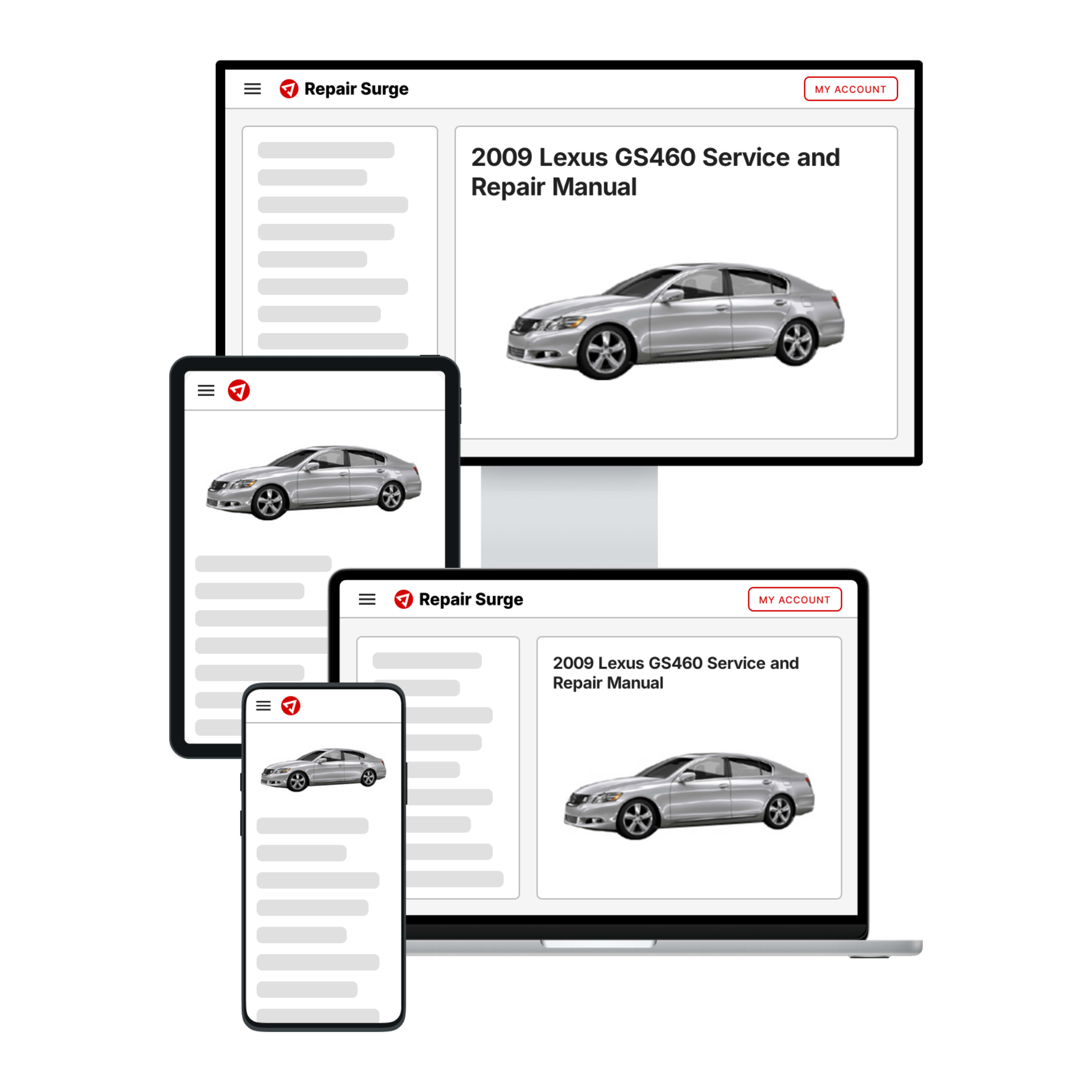 2009 Lexus GS460 service and repair manual hero image