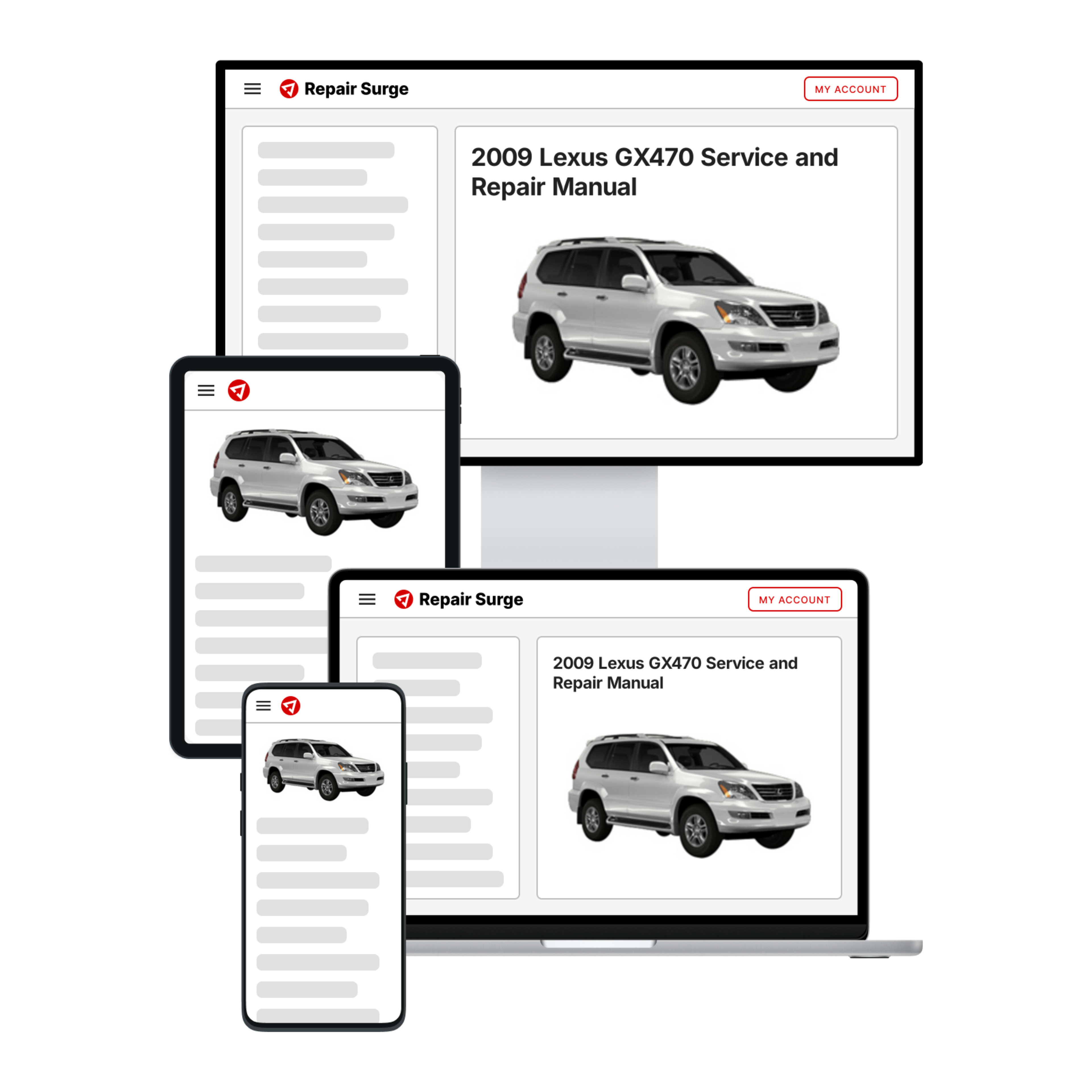 2009 Lexus GX470 service and repair manual hero image