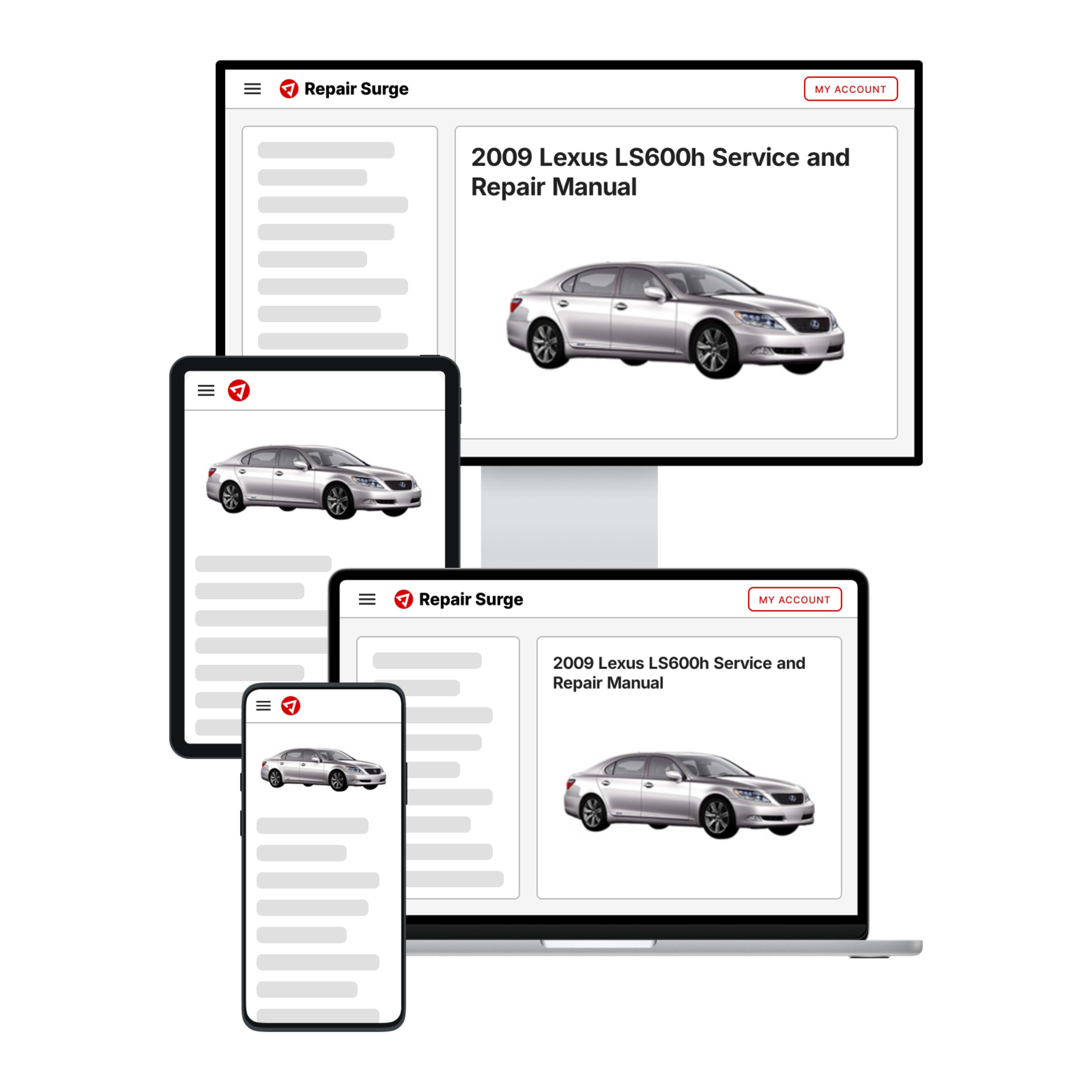 2009 Lexus LS600h service and repair manual hero image
