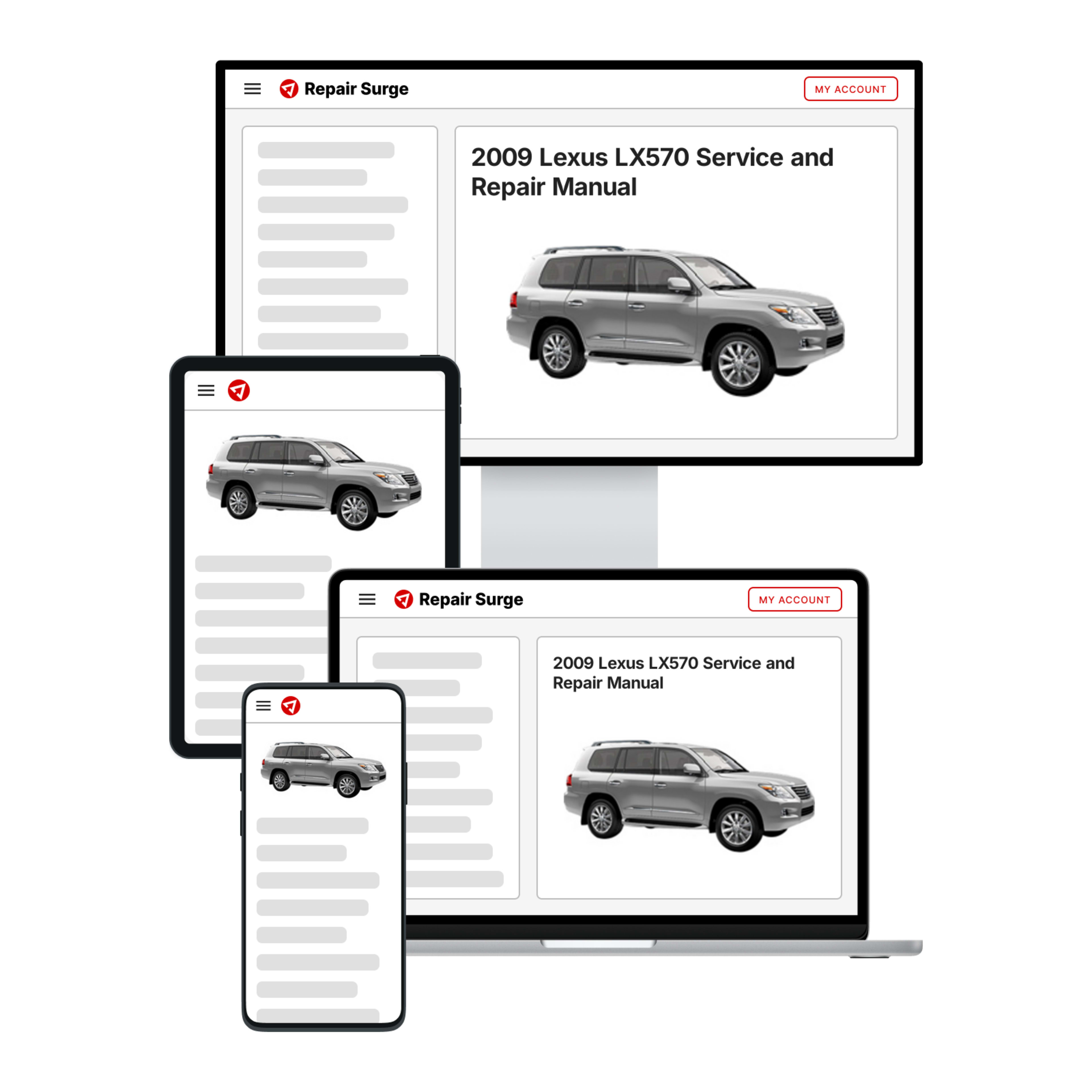2009 Lexus LX570 service and repair manual hero image