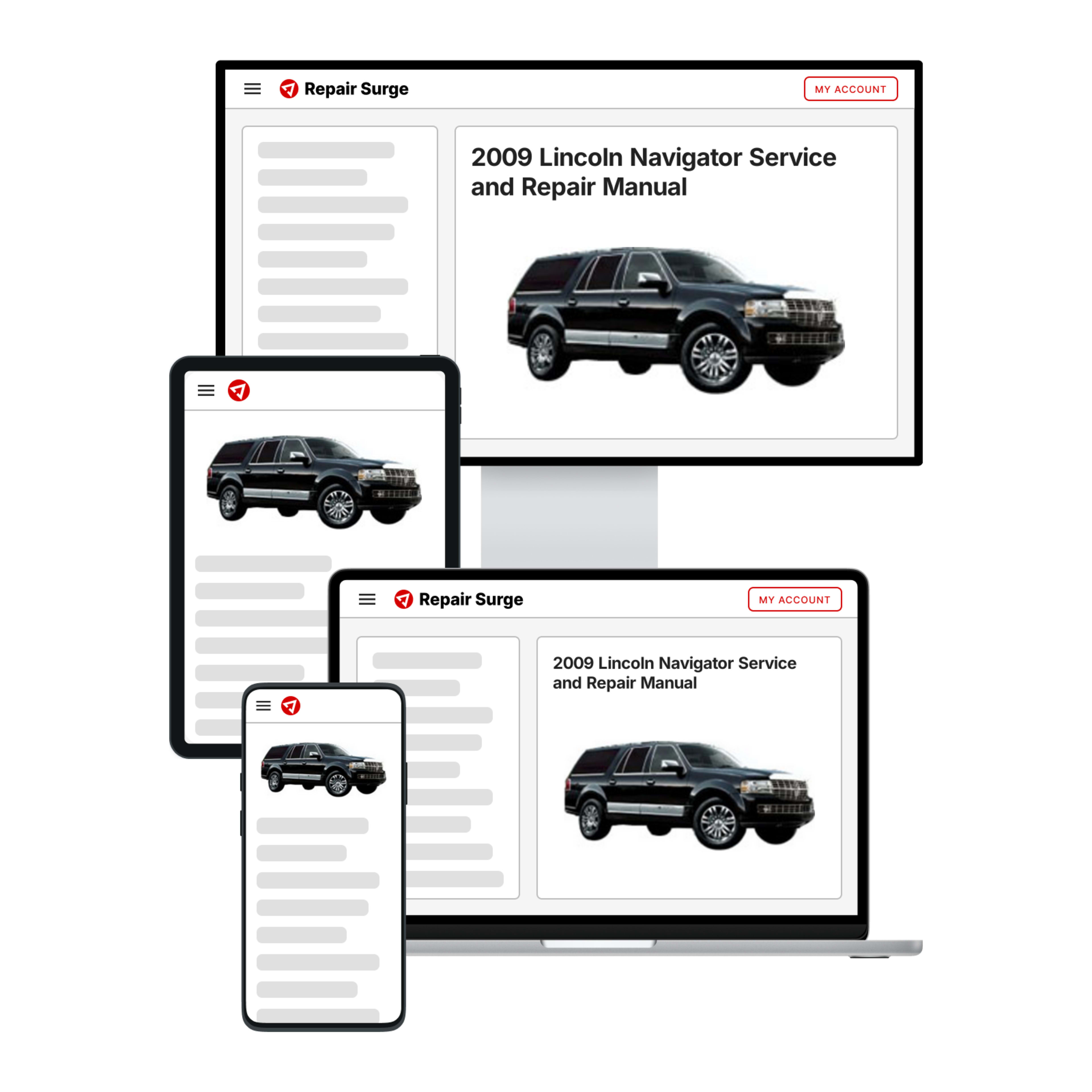 2009 Lincoln Navigator service and repair manual hero image