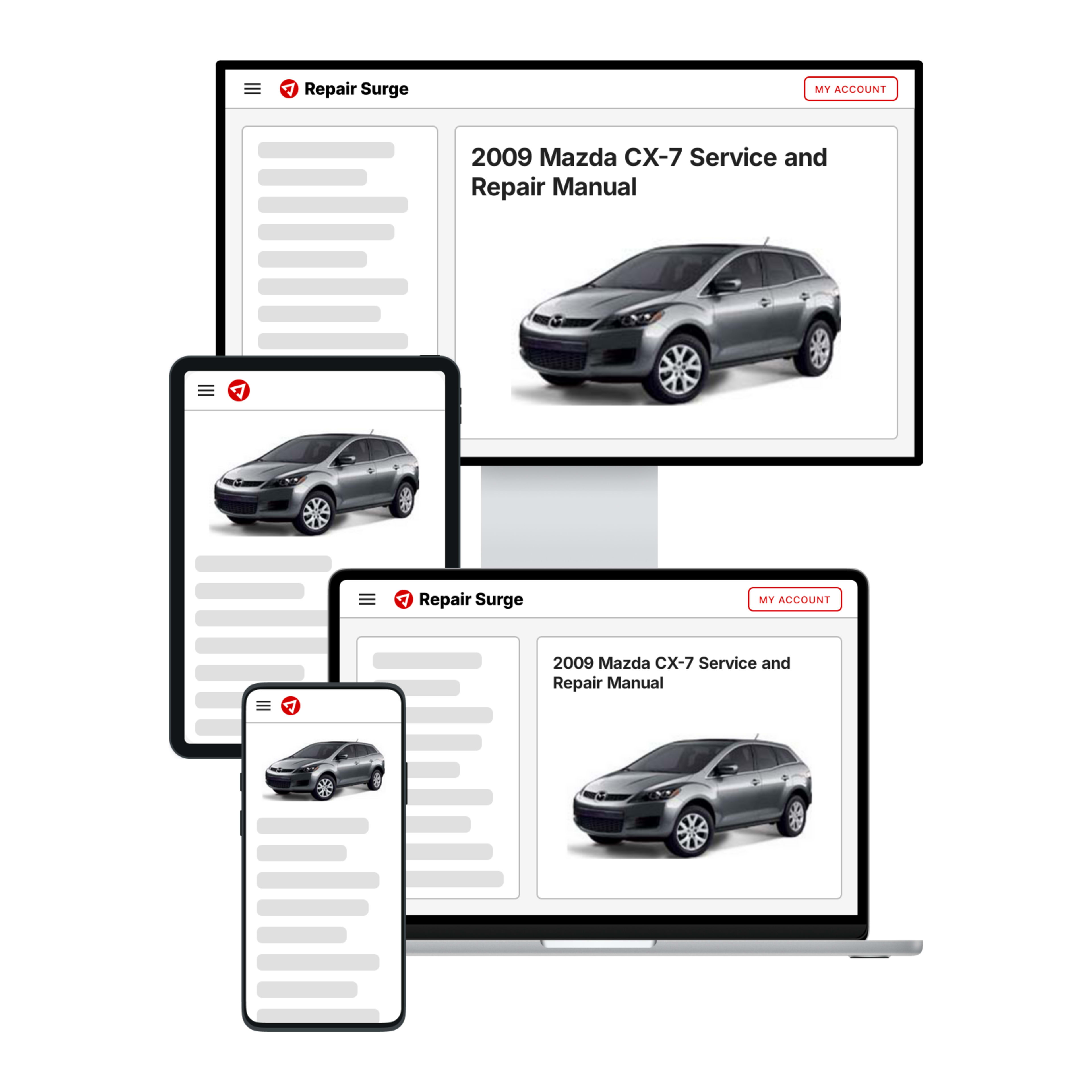 2009 Mazda CX-7 service and repair manual hero image