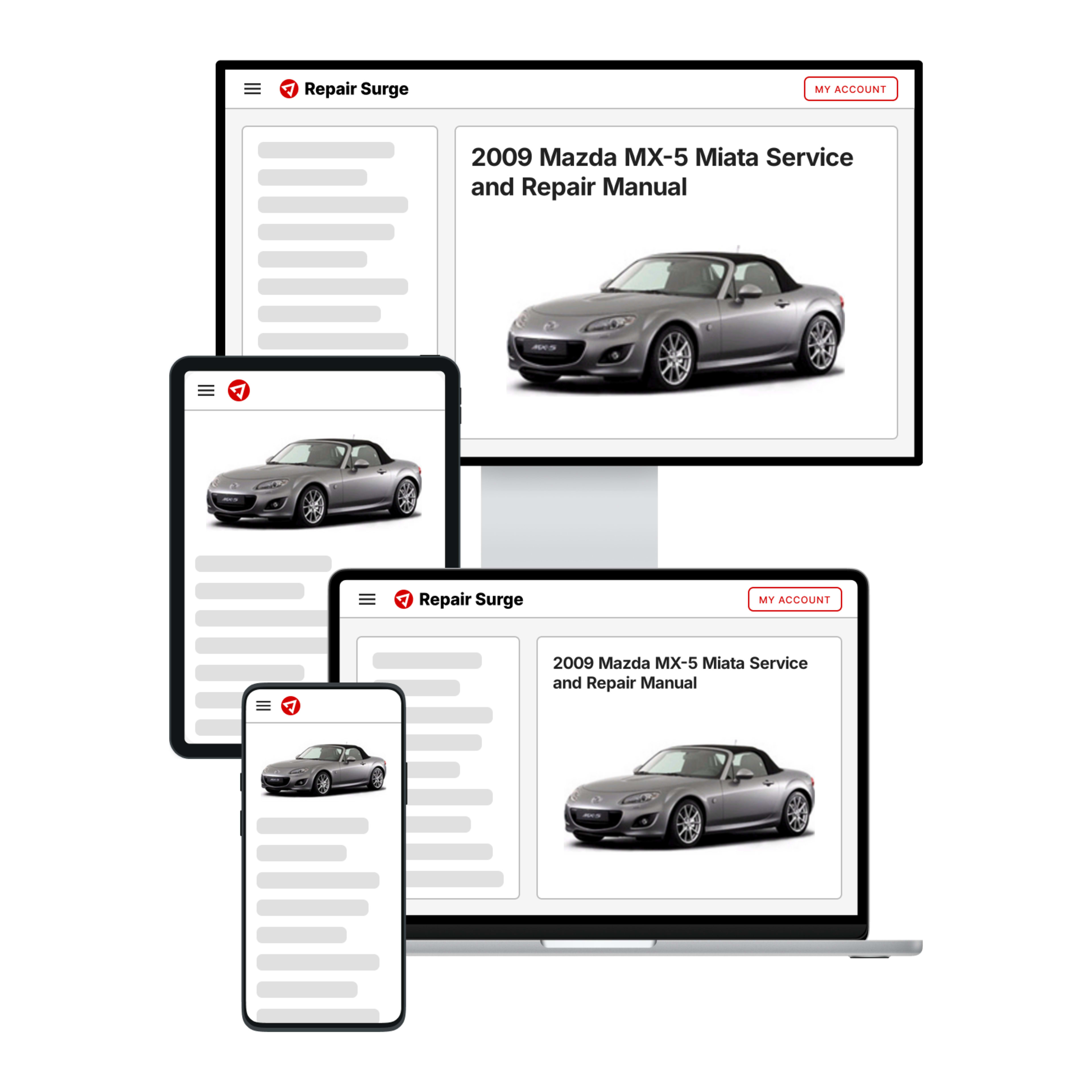2009 Mazda MX-5 Miata service and repair manual hero image