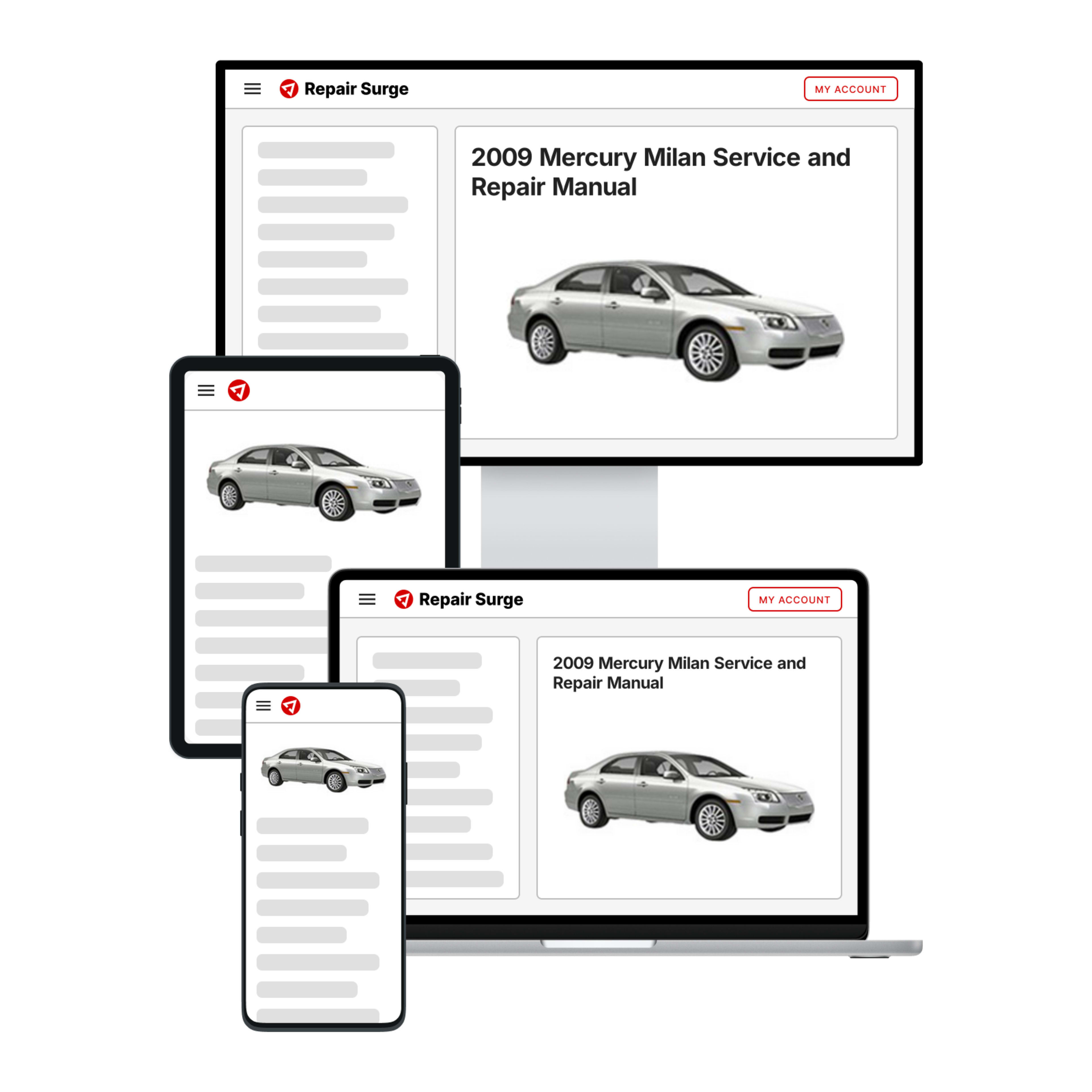 2009 Mercury Milan service and repair manual hero image
