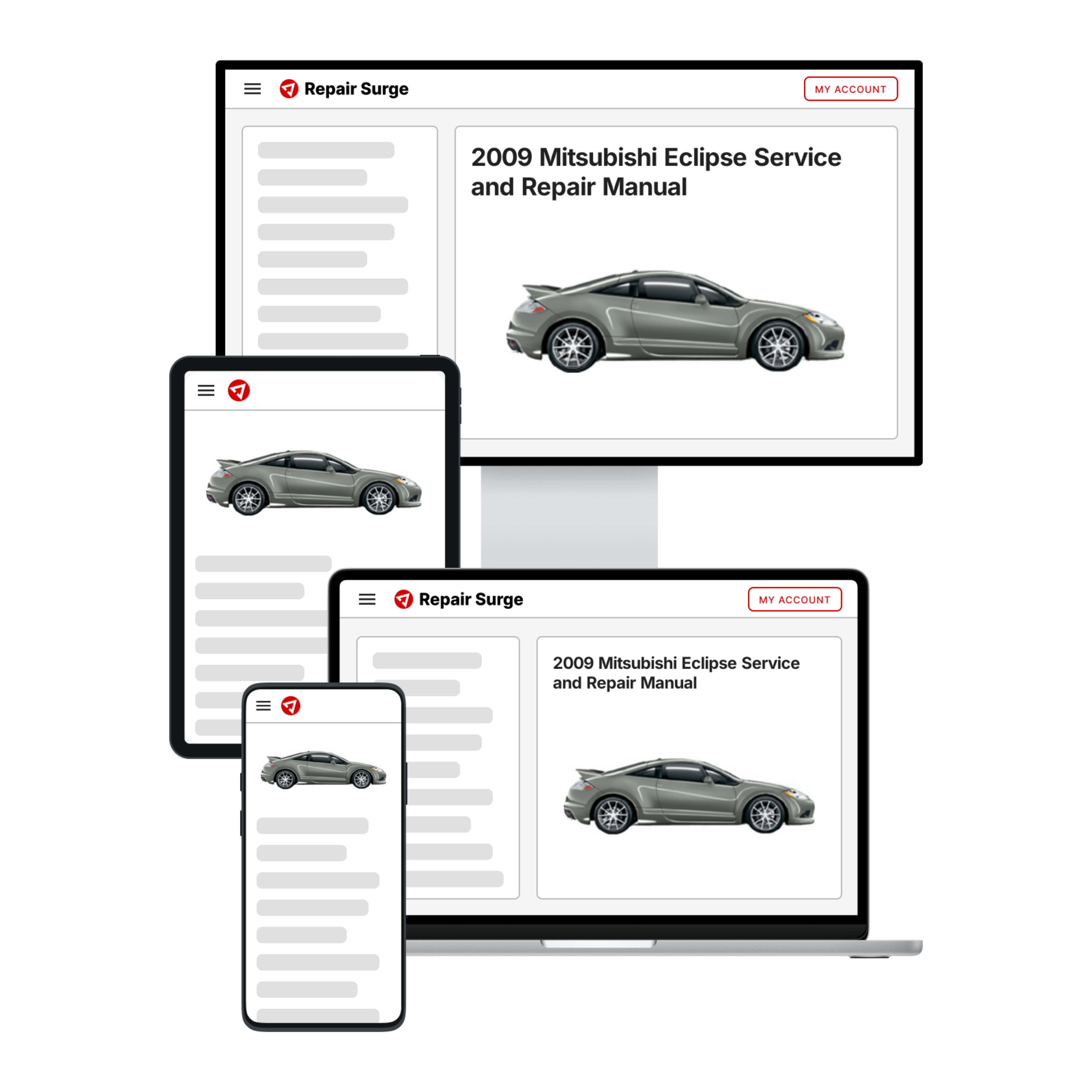 2009 Mitsubishi Eclipse service and repair manual hero image