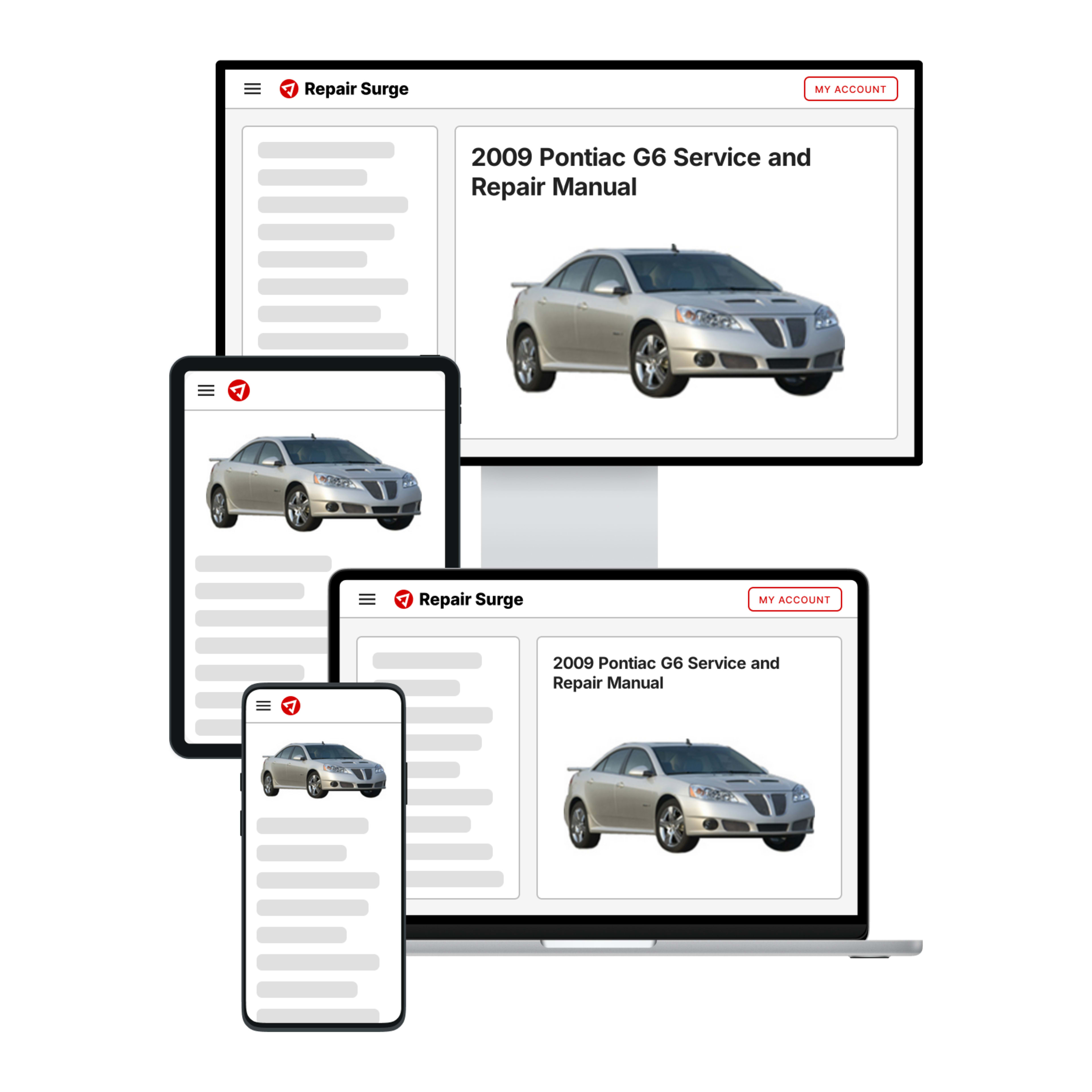 2009 Pontiac G6 service and repair manual hero image