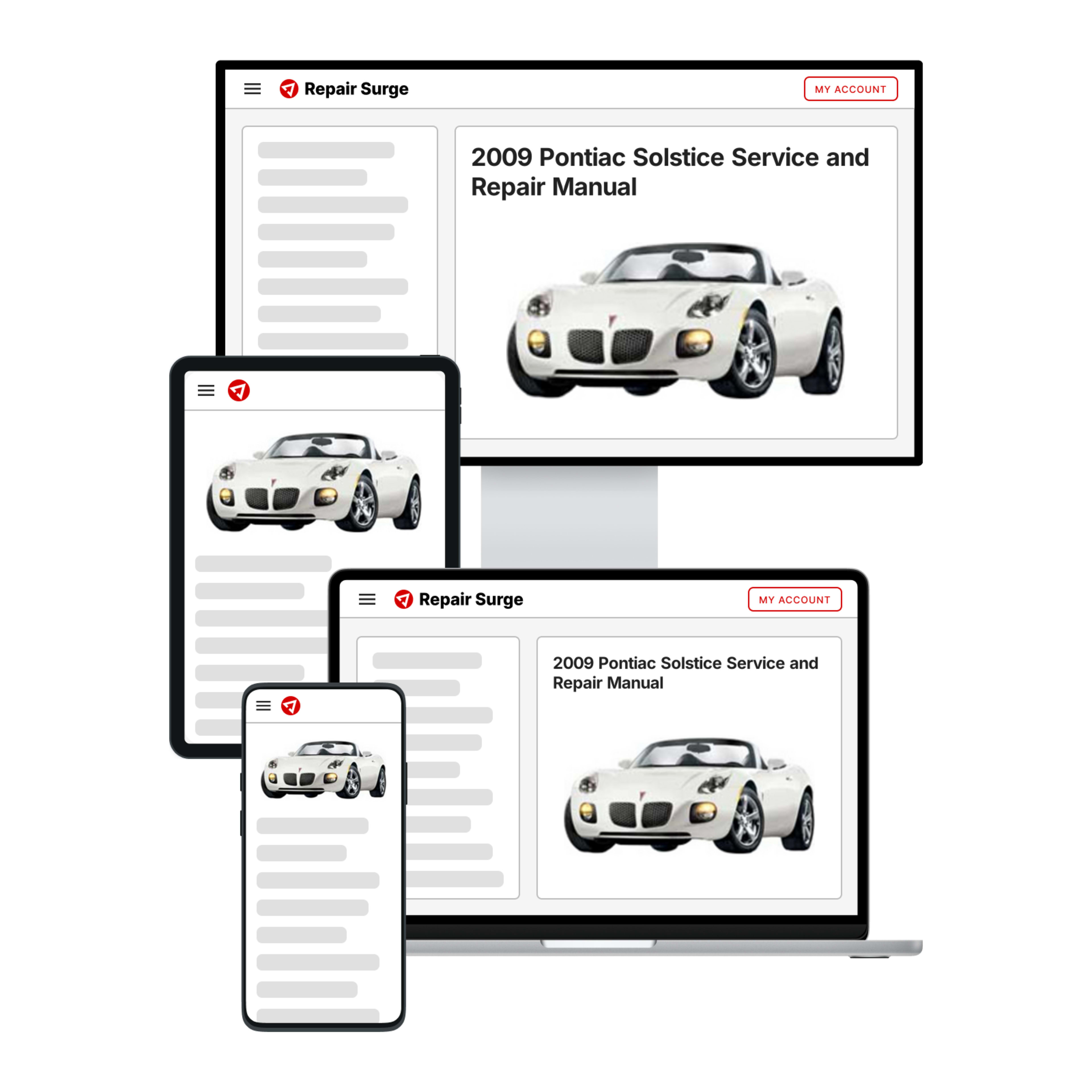 2009 Pontiac Solstice service and repair manual hero image