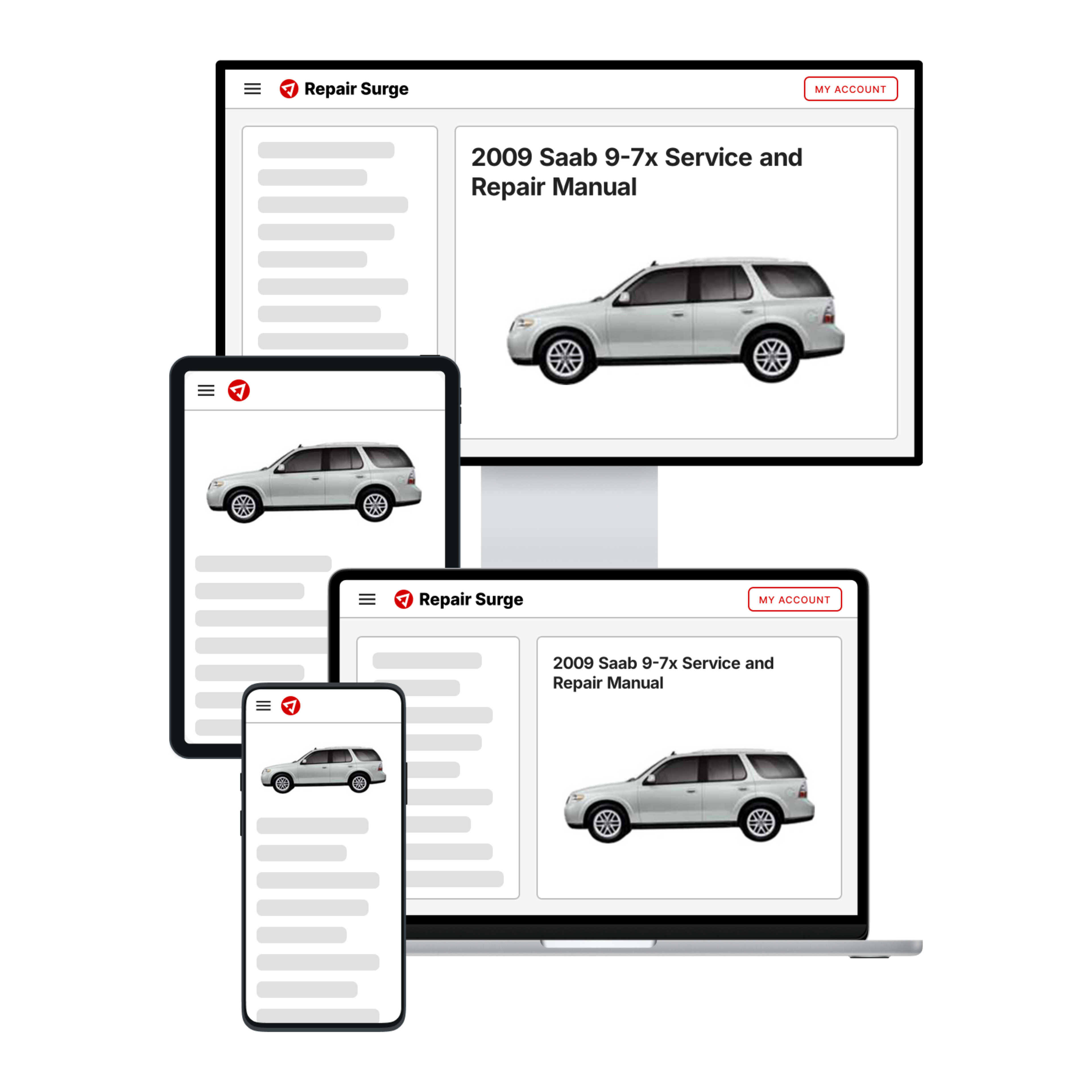 2009 Saab 9-7x service and repair manual hero image