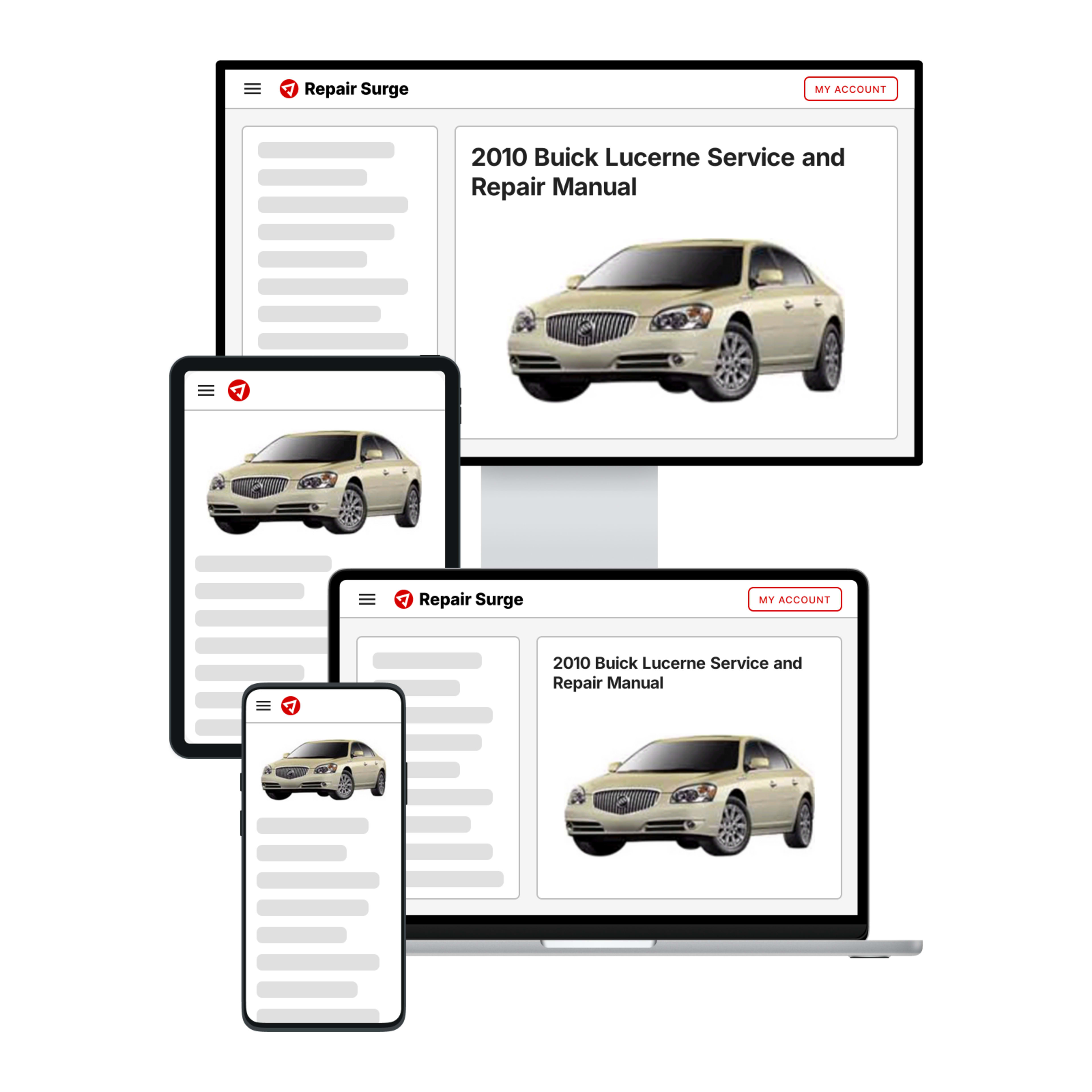 2010 Buick Lucerne service and repair manual hero image
