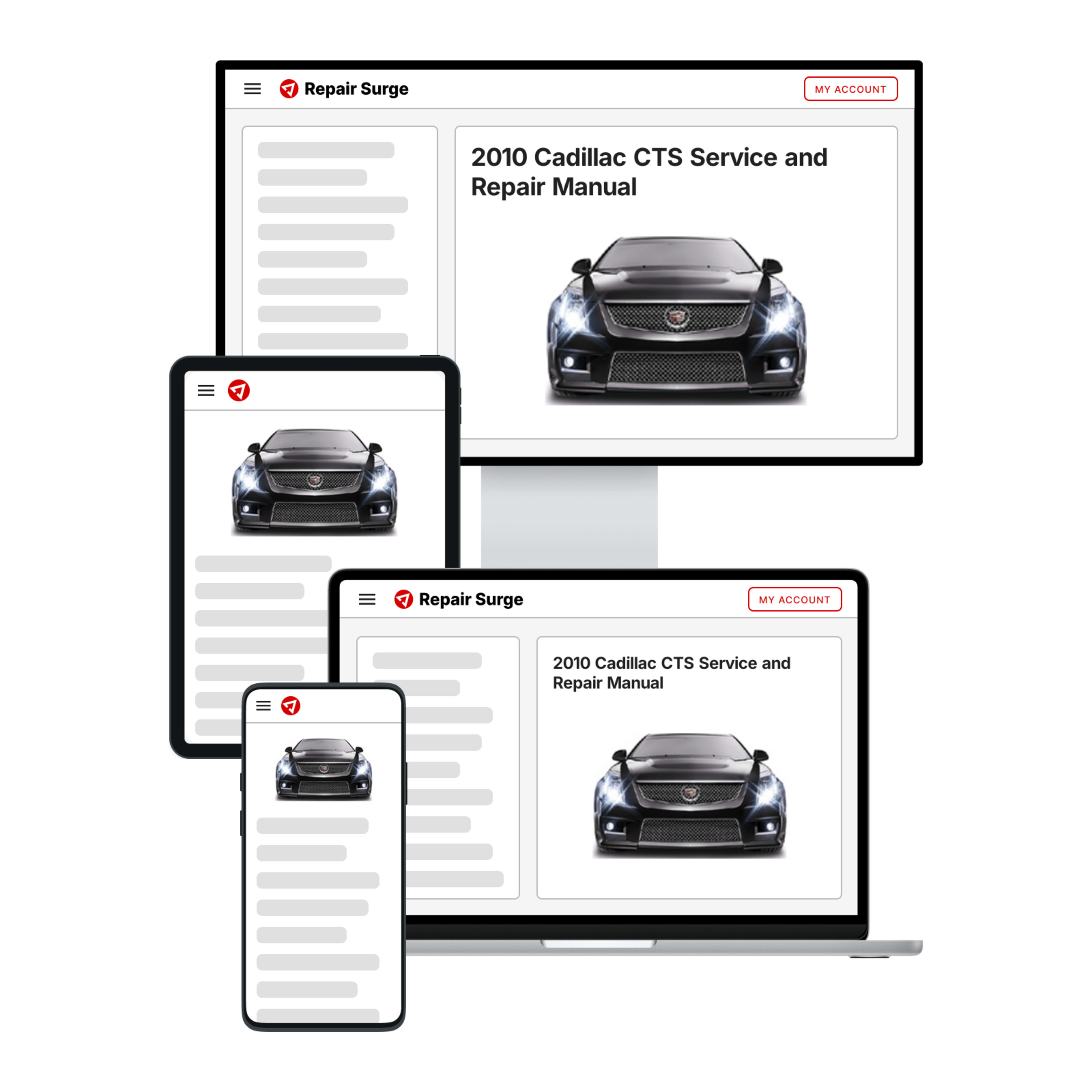 2010 Cadillac CTS service and repair manual hero image