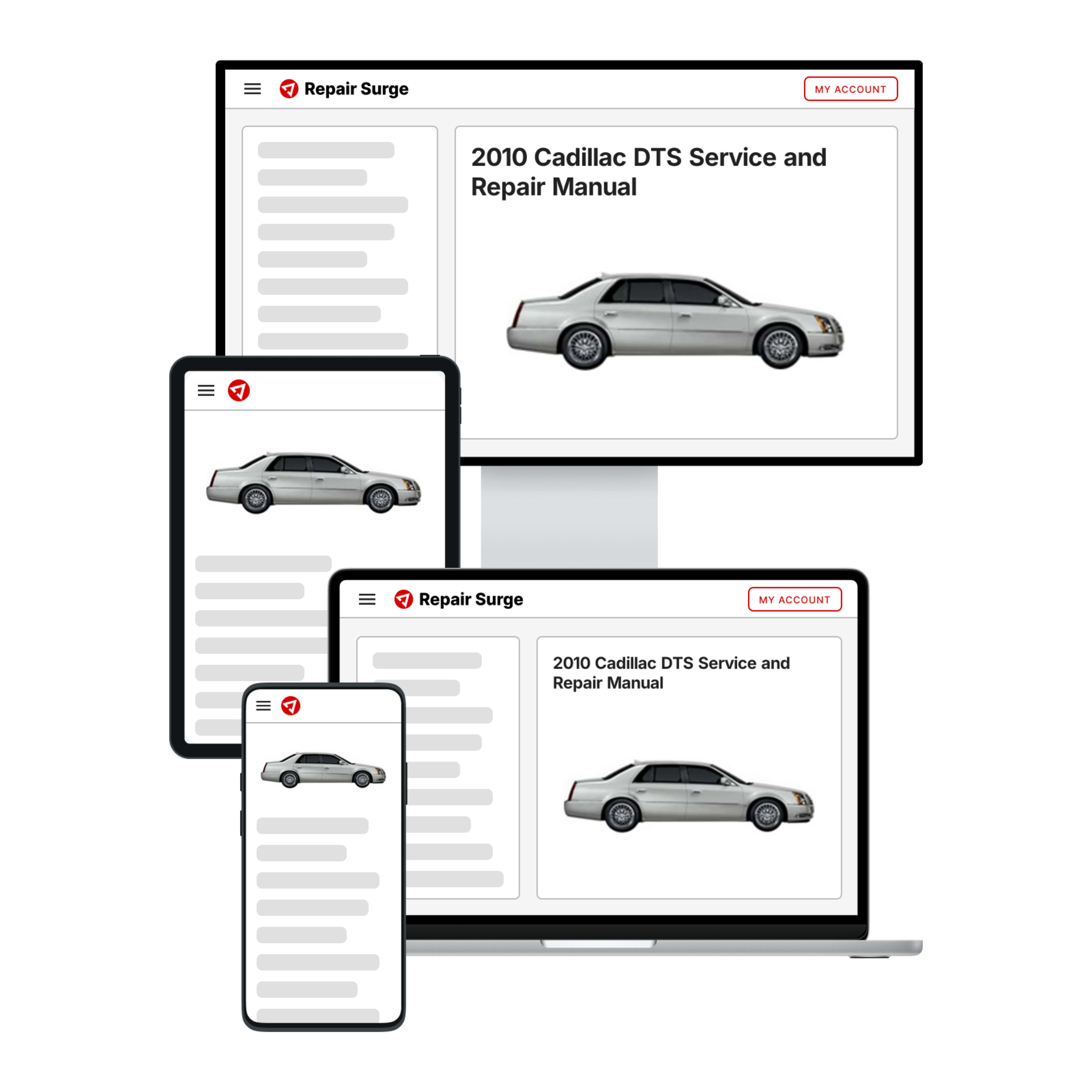 2010 Cadillac DTS service and repair manual hero image