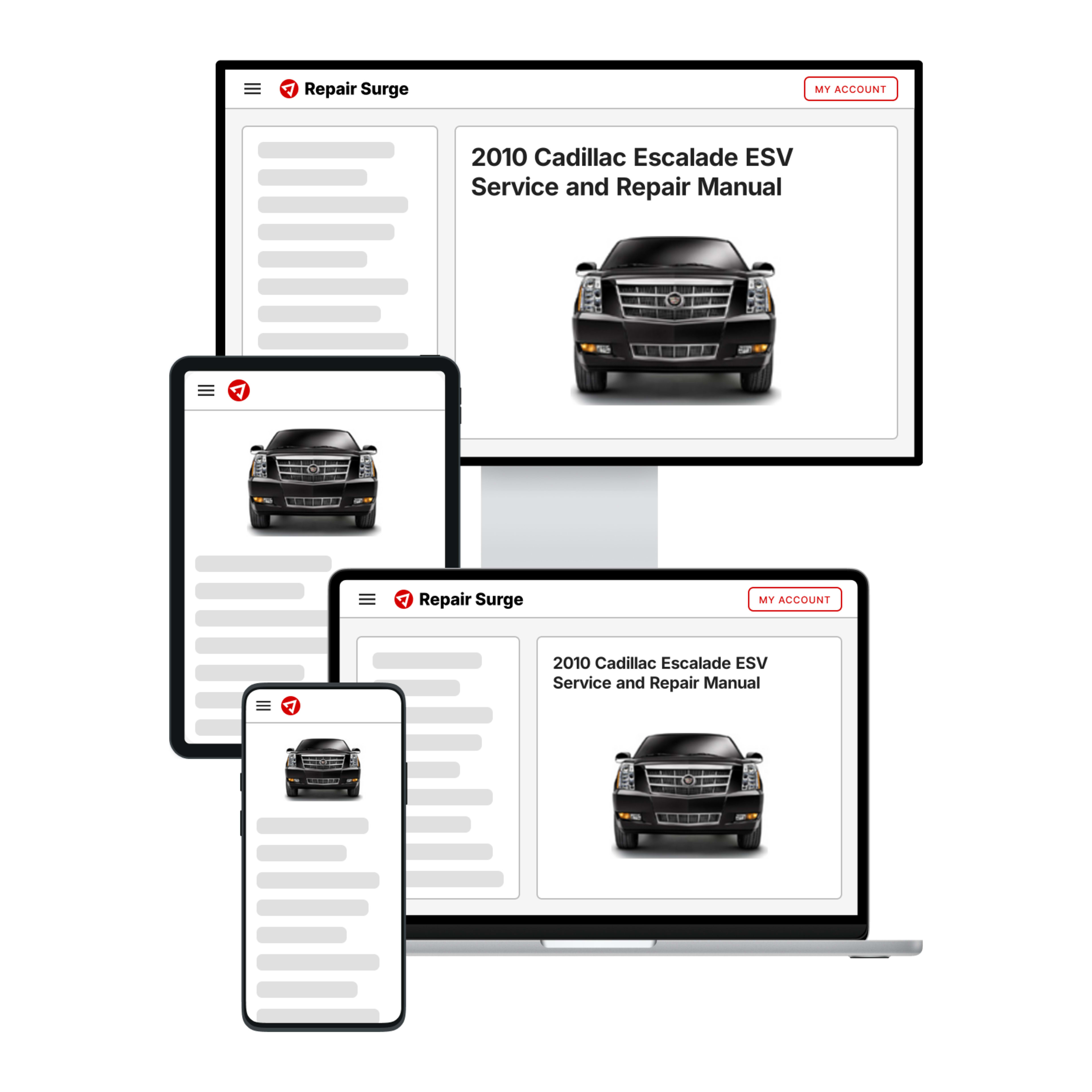 2010 Cadillac Escalade ESV service and repair manual hero image
