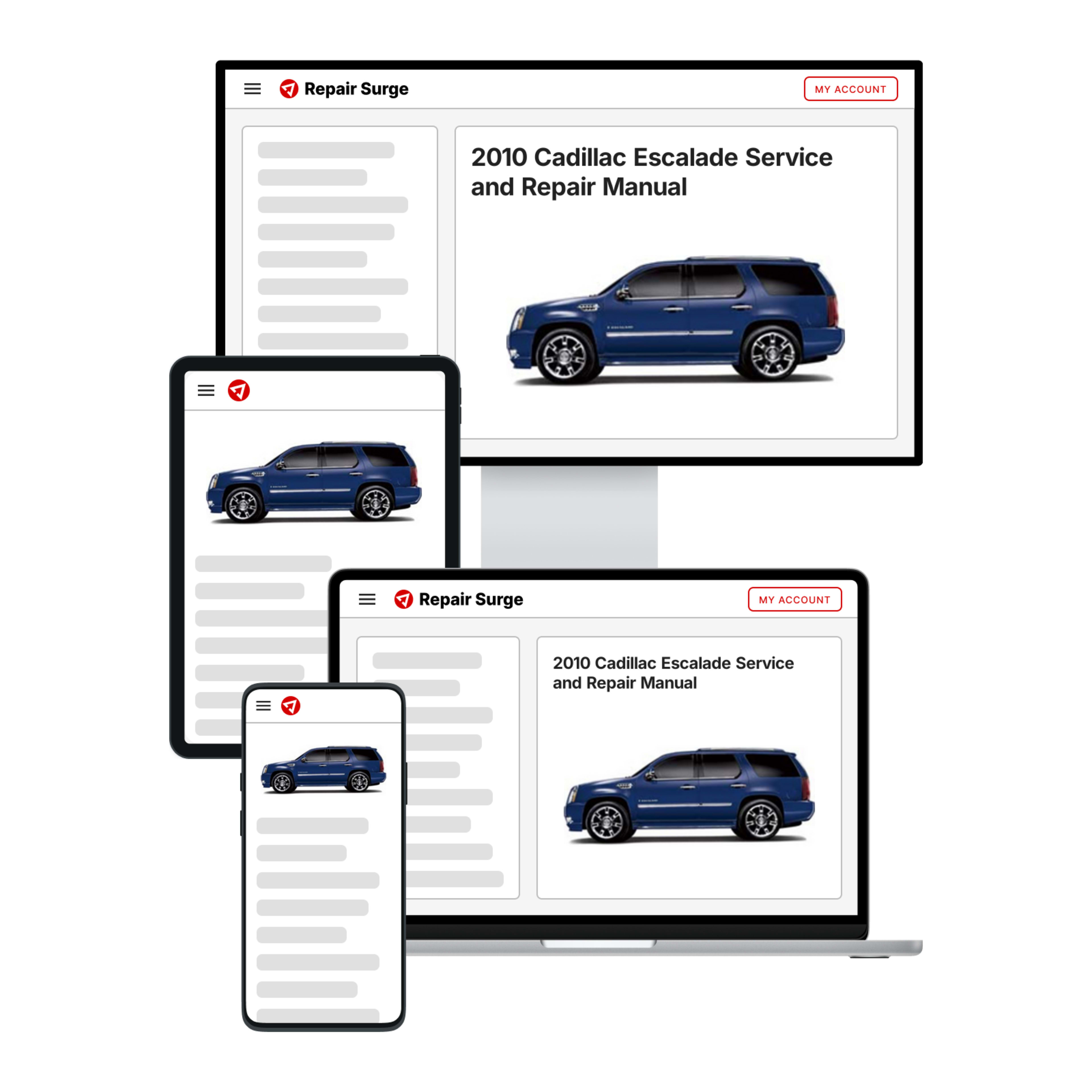 2010 Cadillac Escalade service and repair manual hero image