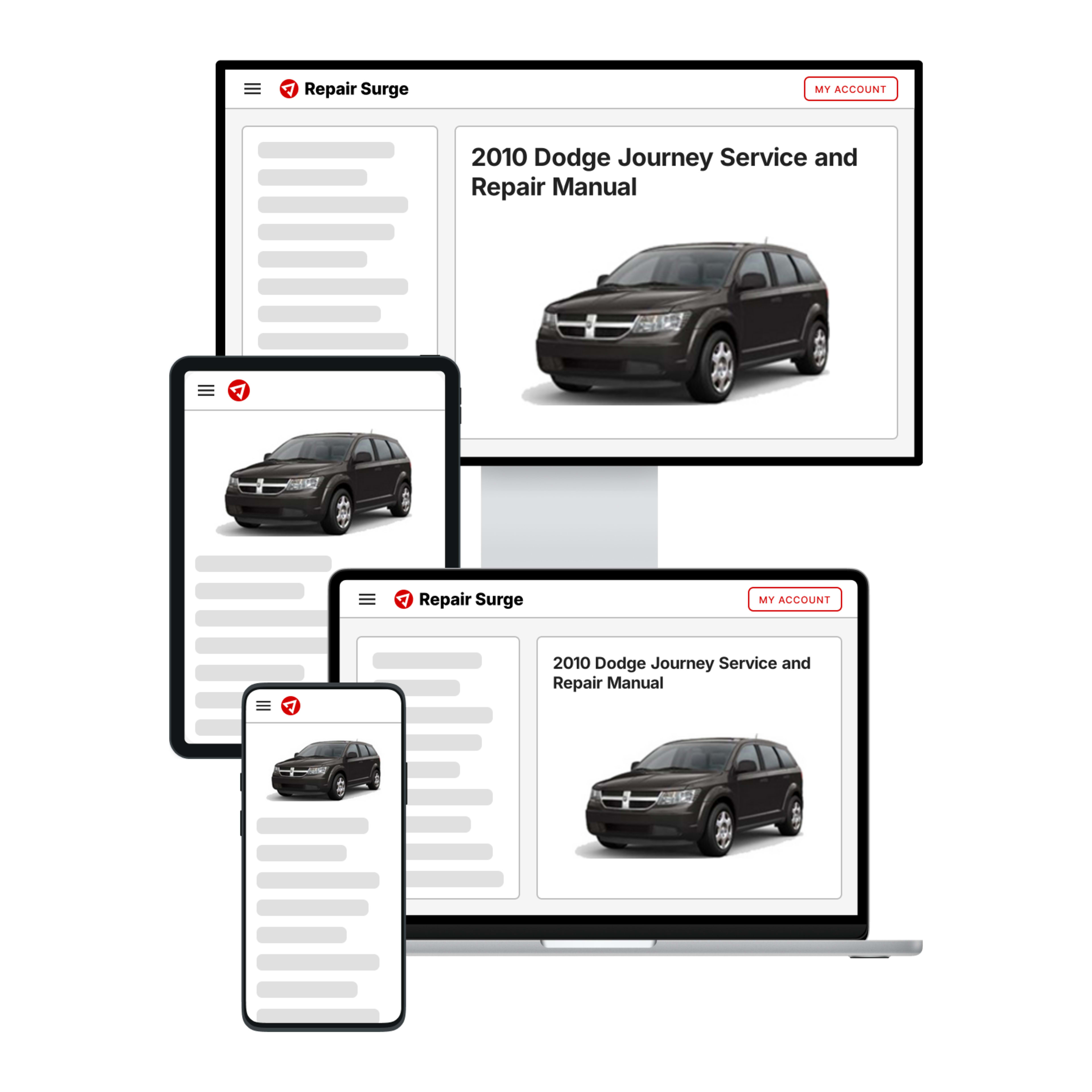 2010 Dodge Journey service and repair manual hero image