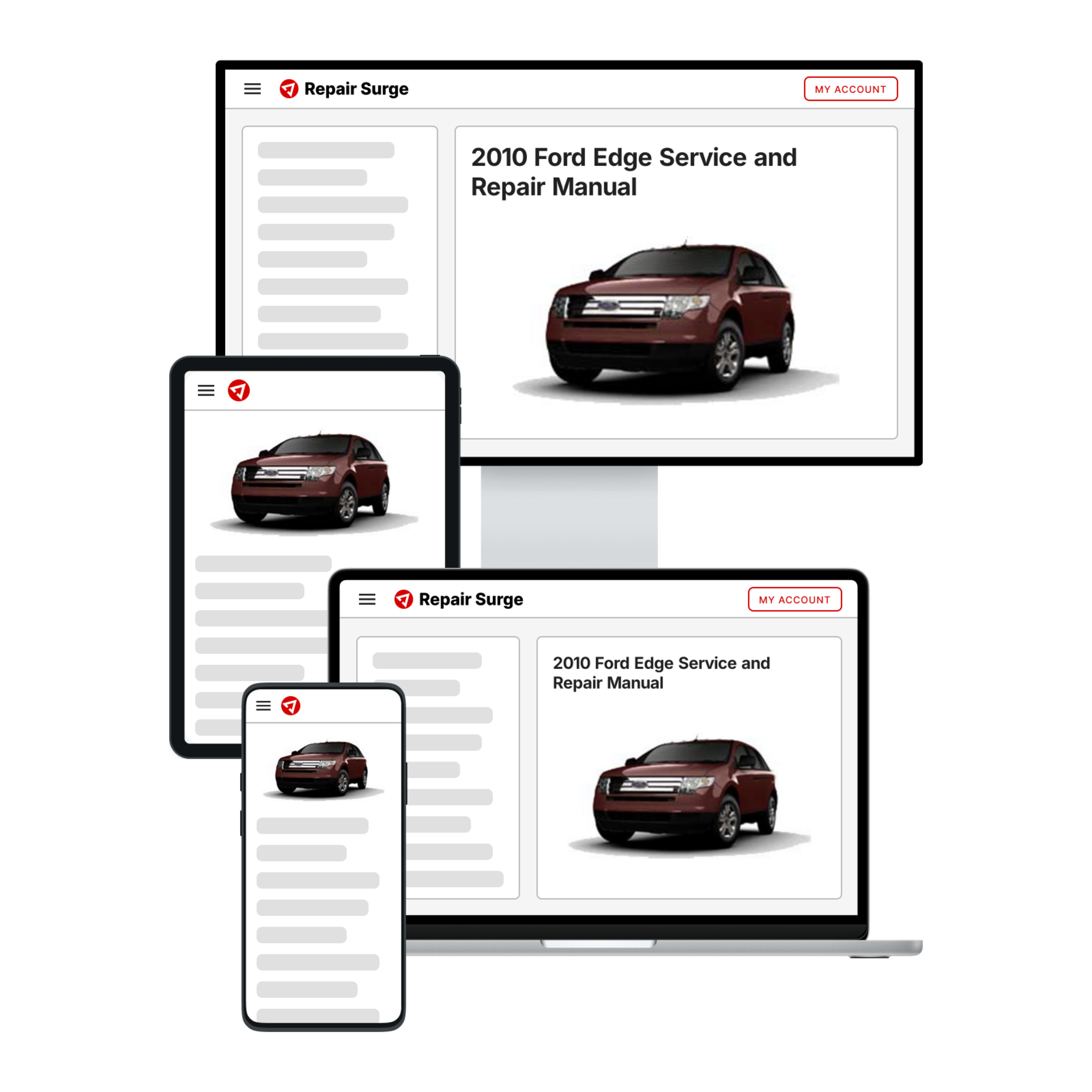 2010 Ford Edge service and repair manual hero image
