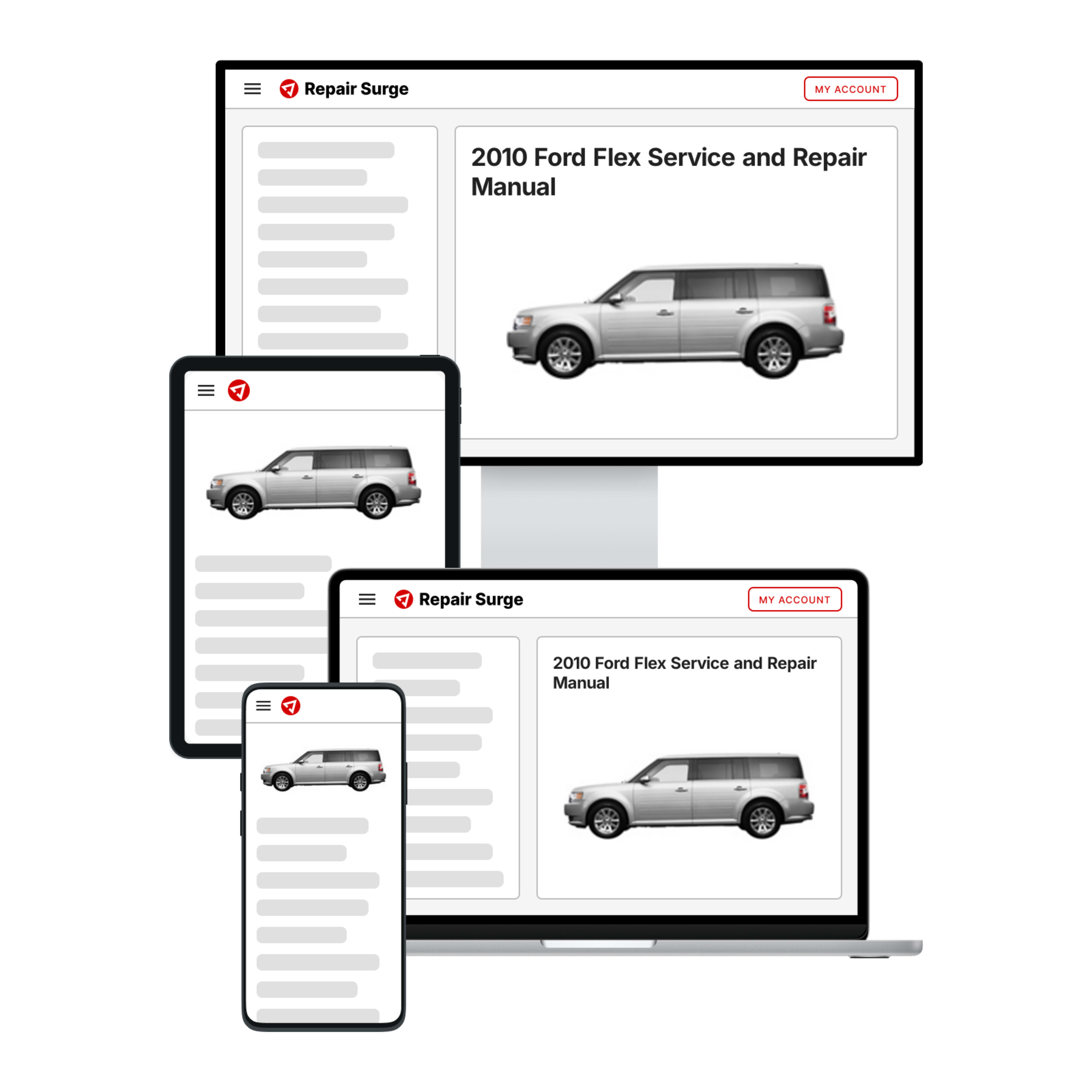 2010 Ford Flex service and repair manual hero image