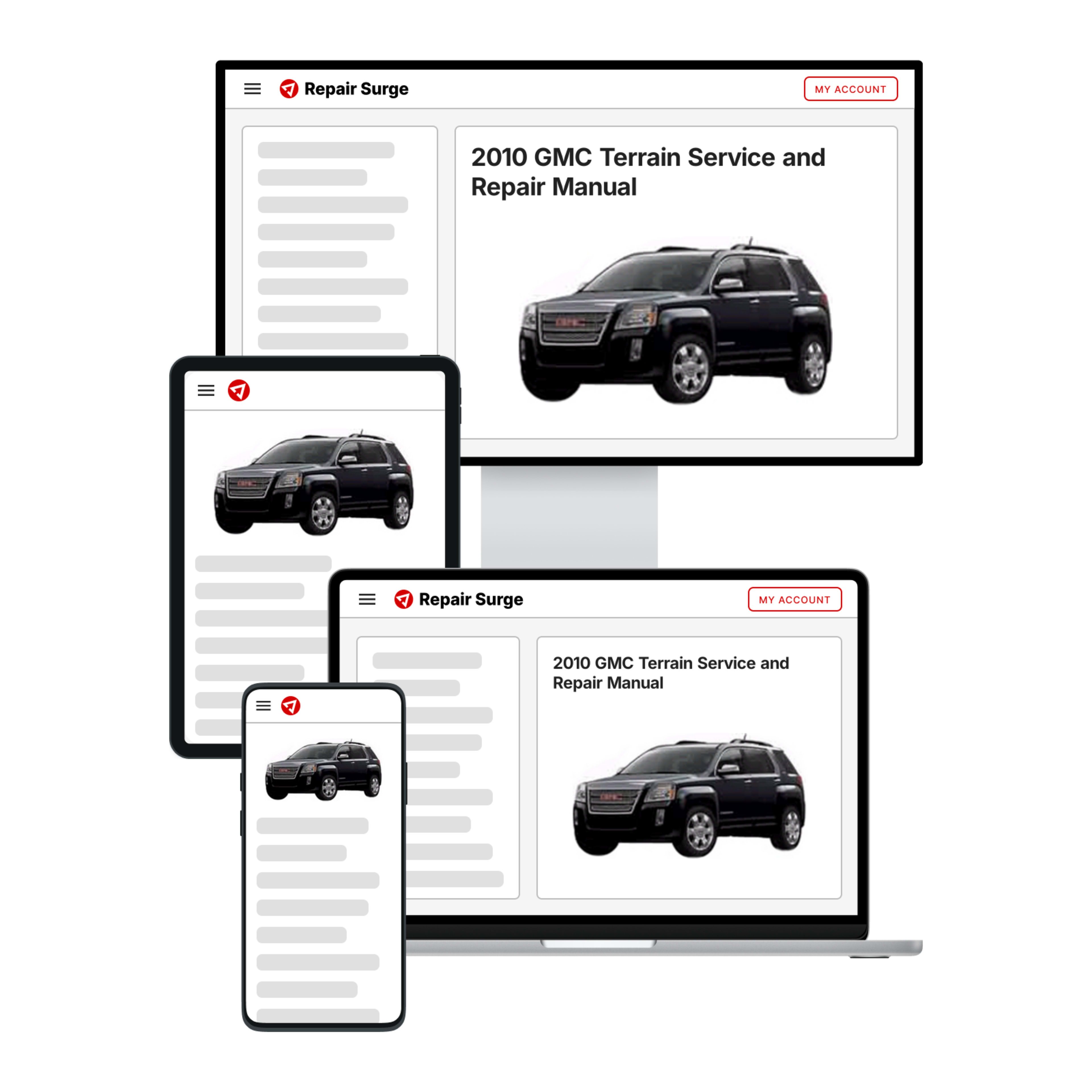 2010 GMC Terrain service and repair manual hero image