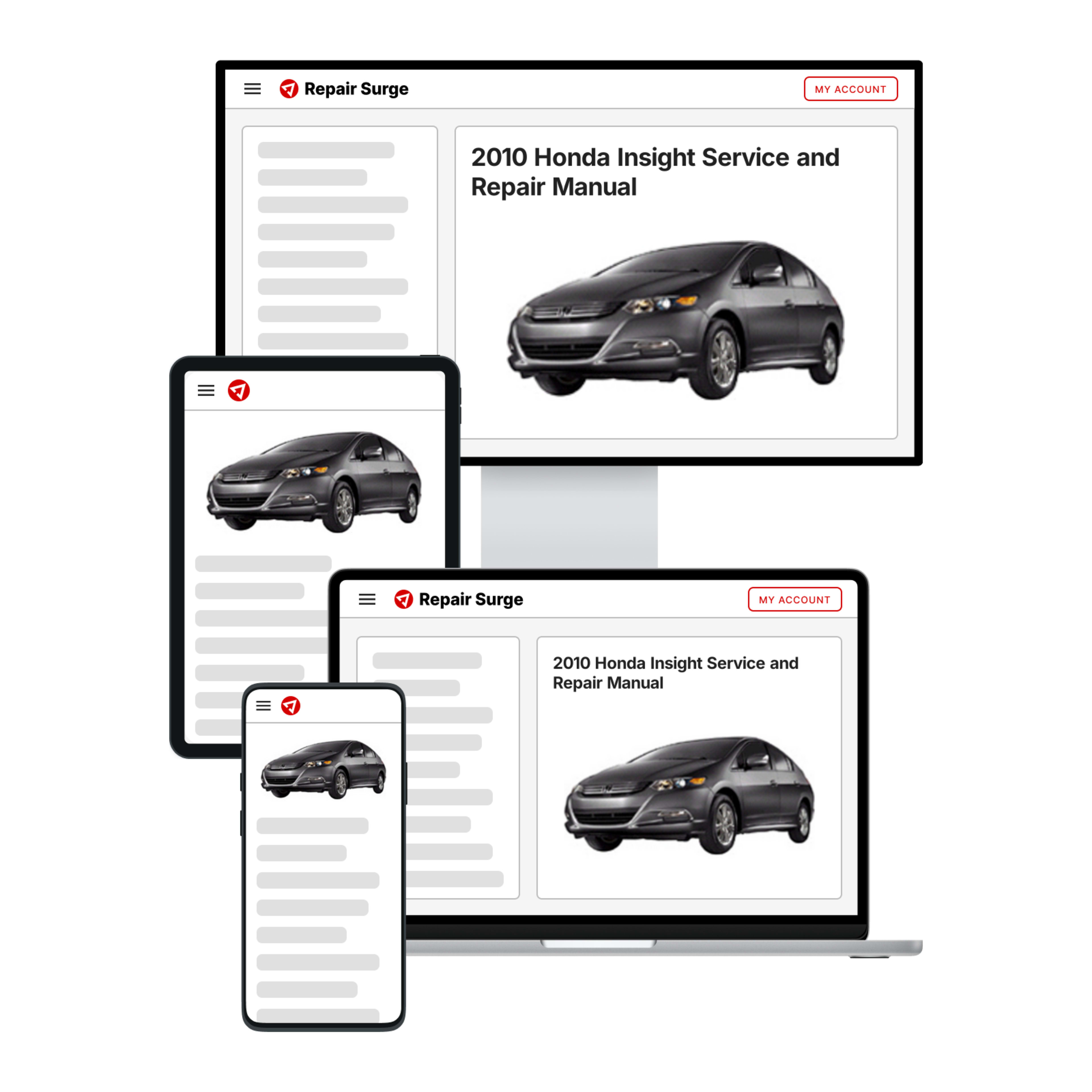2010 Honda Insight service and repair manual hero image