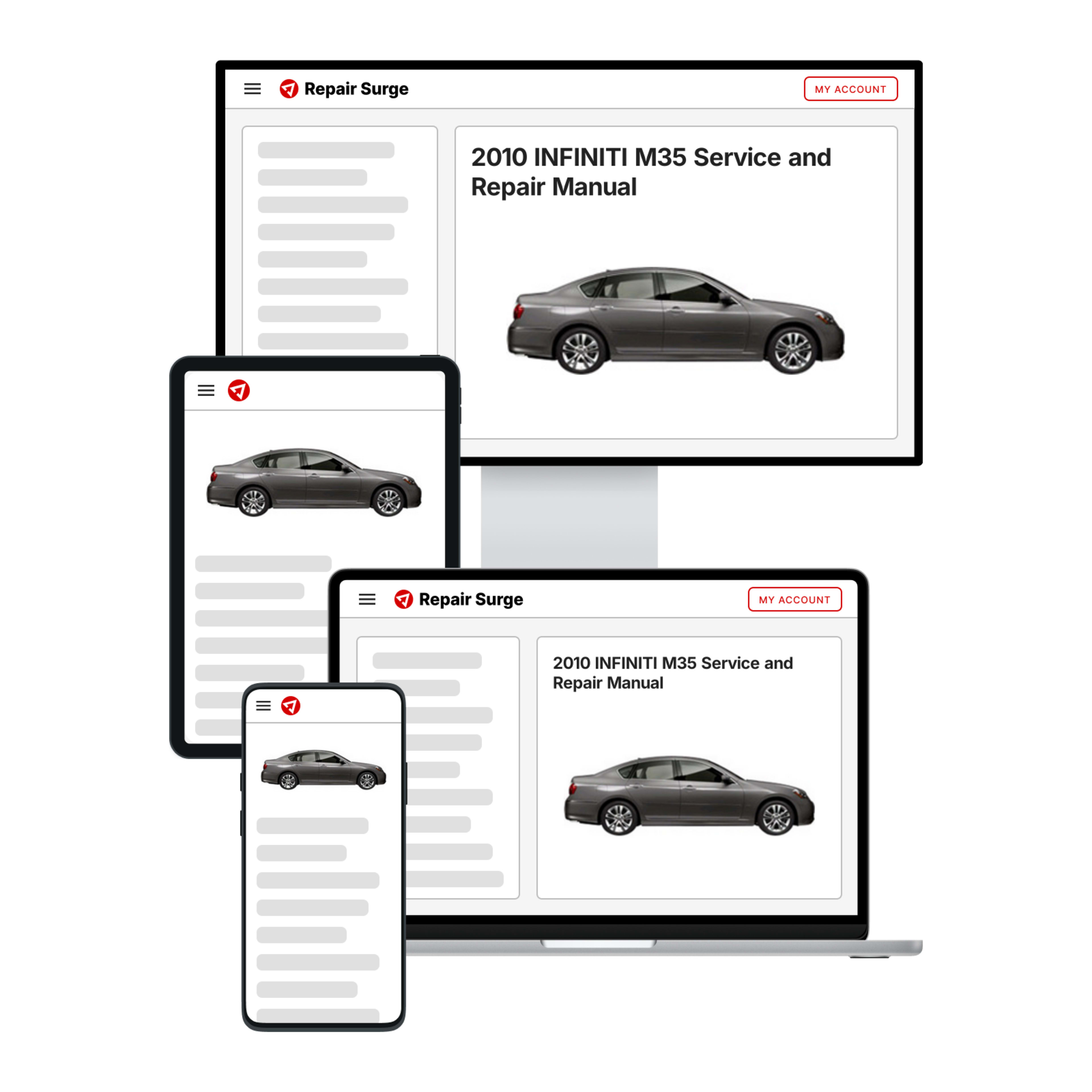 2010 INFINITI M35 service and repair manual hero image