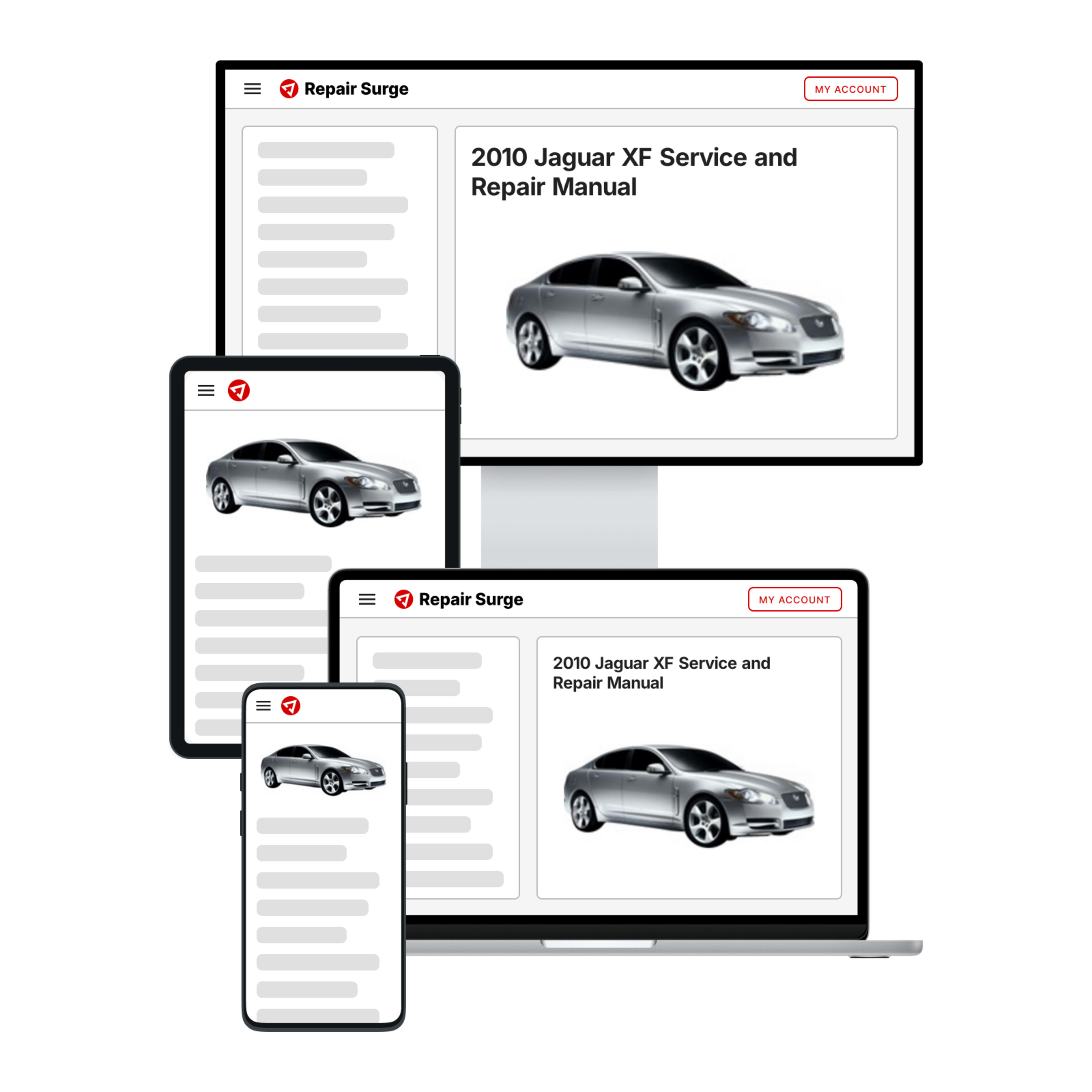 2010 Jaguar XF service and repair manual hero image
