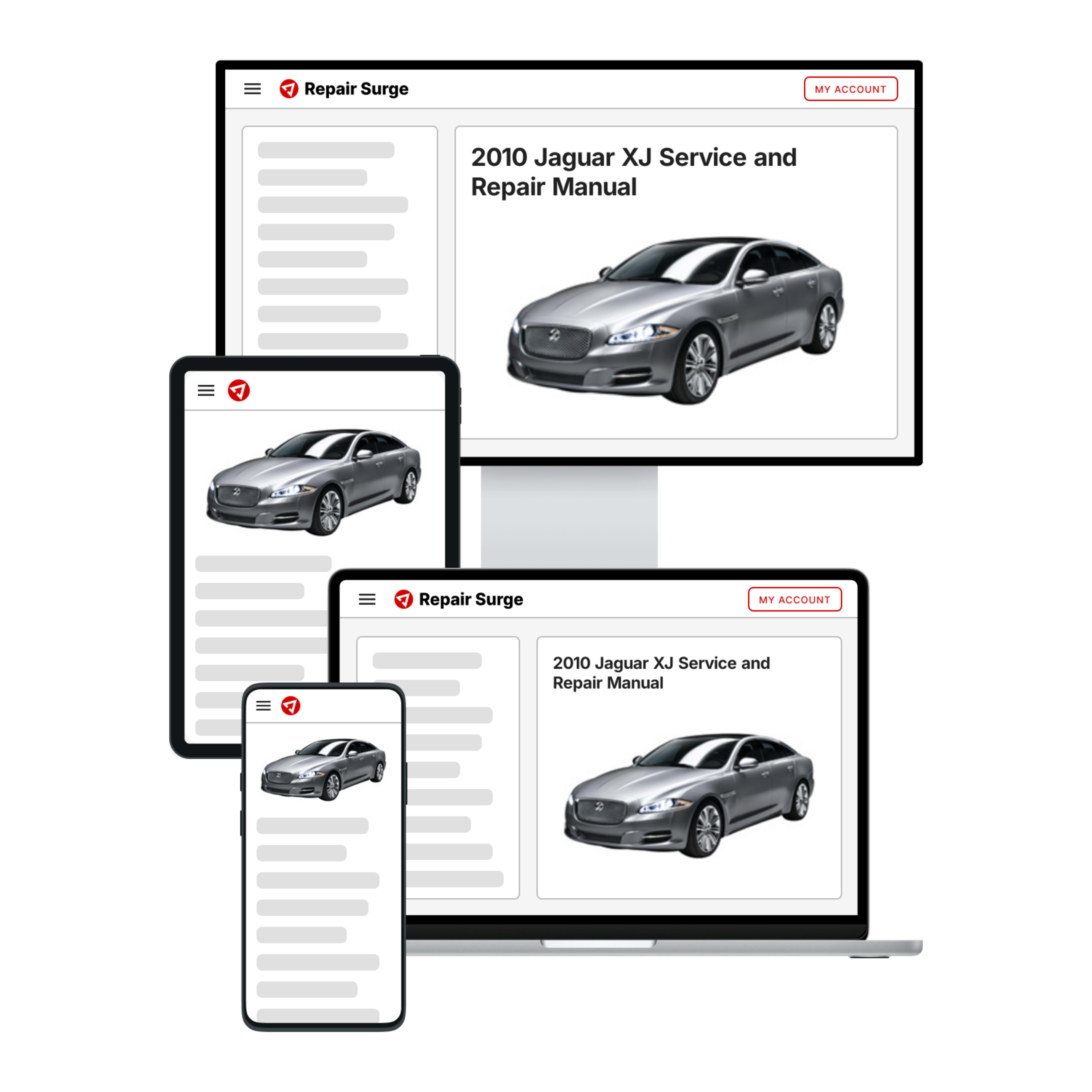 2010 Jaguar XJ service and repair manual hero image